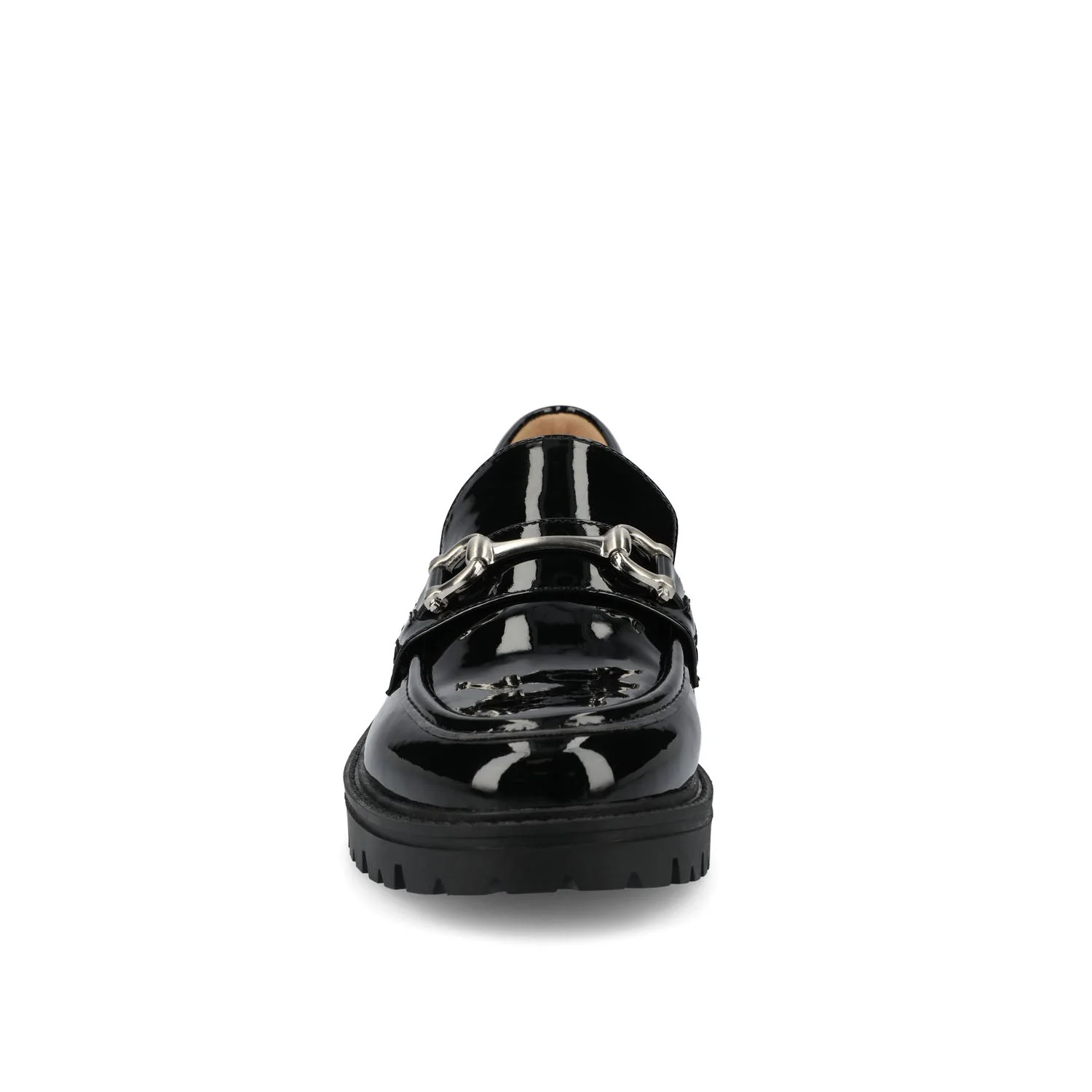 JESSAMEY HORSE BIT LOAFER FLATS - Black Patent Leather - Image 5