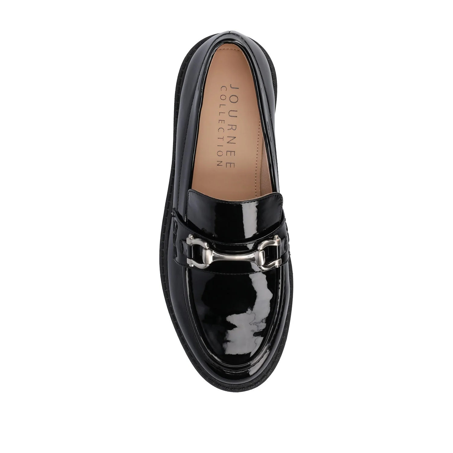 JESSAMEY HORSE BIT LOAFER FLATS - Black Patent Leather - Image 6