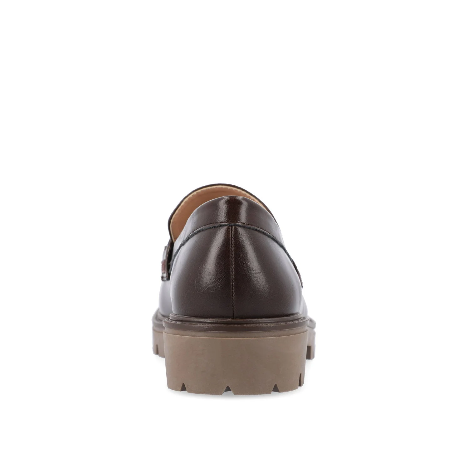 JESSAMEY HORSE BIT LOAFER FLATS - Brown Vegan Leather - Image 7