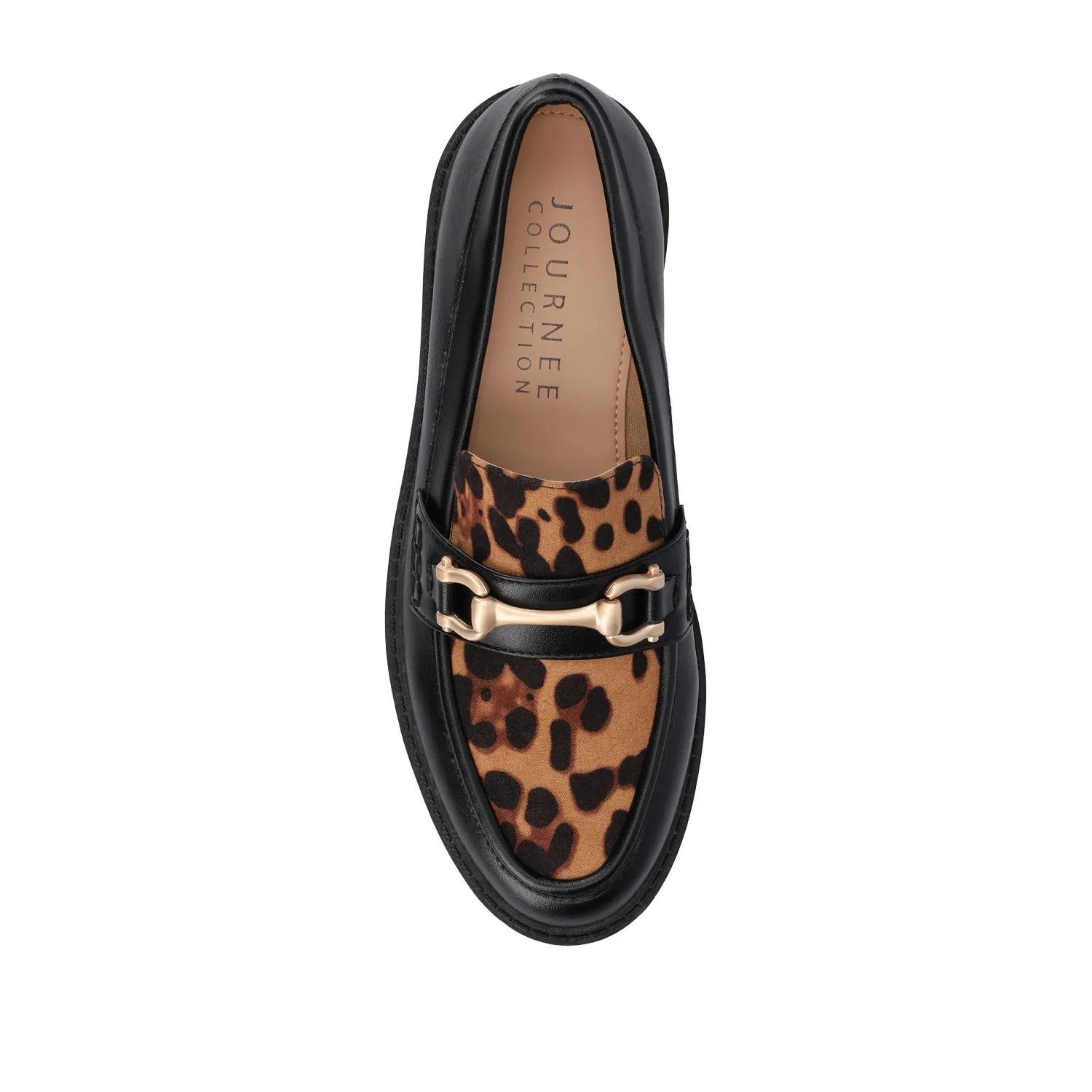 JESSAMEY HORSE BIT LOAFER FLATS - Leopard Faux - Image 6
