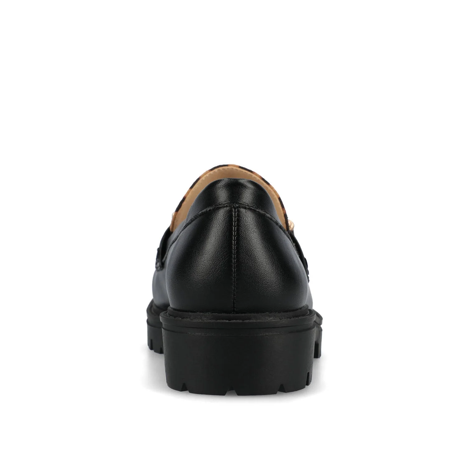 JESSAMEY HORSE BIT LOAFER FLATS - Leopard Faux - Image 7