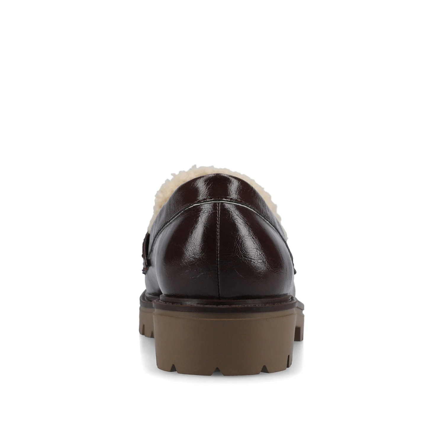 JESSAMEY LOAFER FLAT IN WIDE - Crinkle Brown - Image 7
