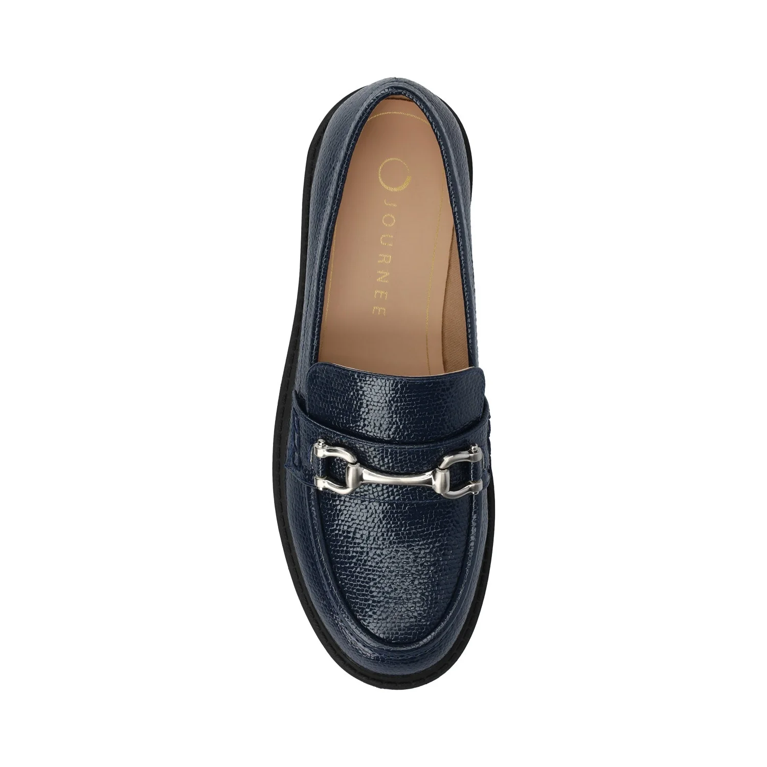 JESSAMEY LOAFER FLAT - Navy Patent - Image 4