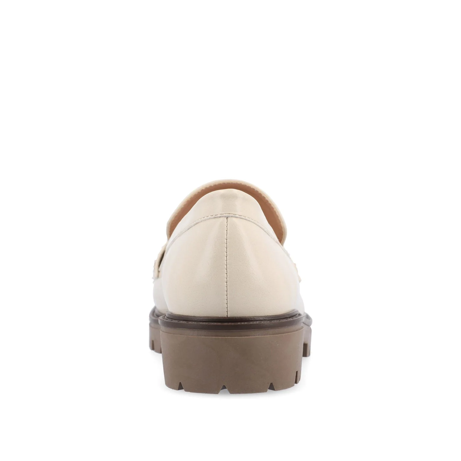 JESSAMEY HORSE BIT LOAFER FLATS - Off White Vegan Leather - Image 8