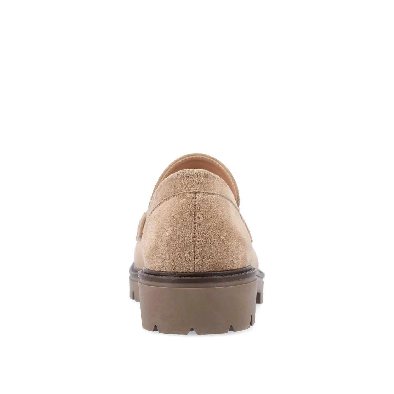 JESSAMEY HORSE BIT LOAFER FLATS - Taupe Suede - Image 7