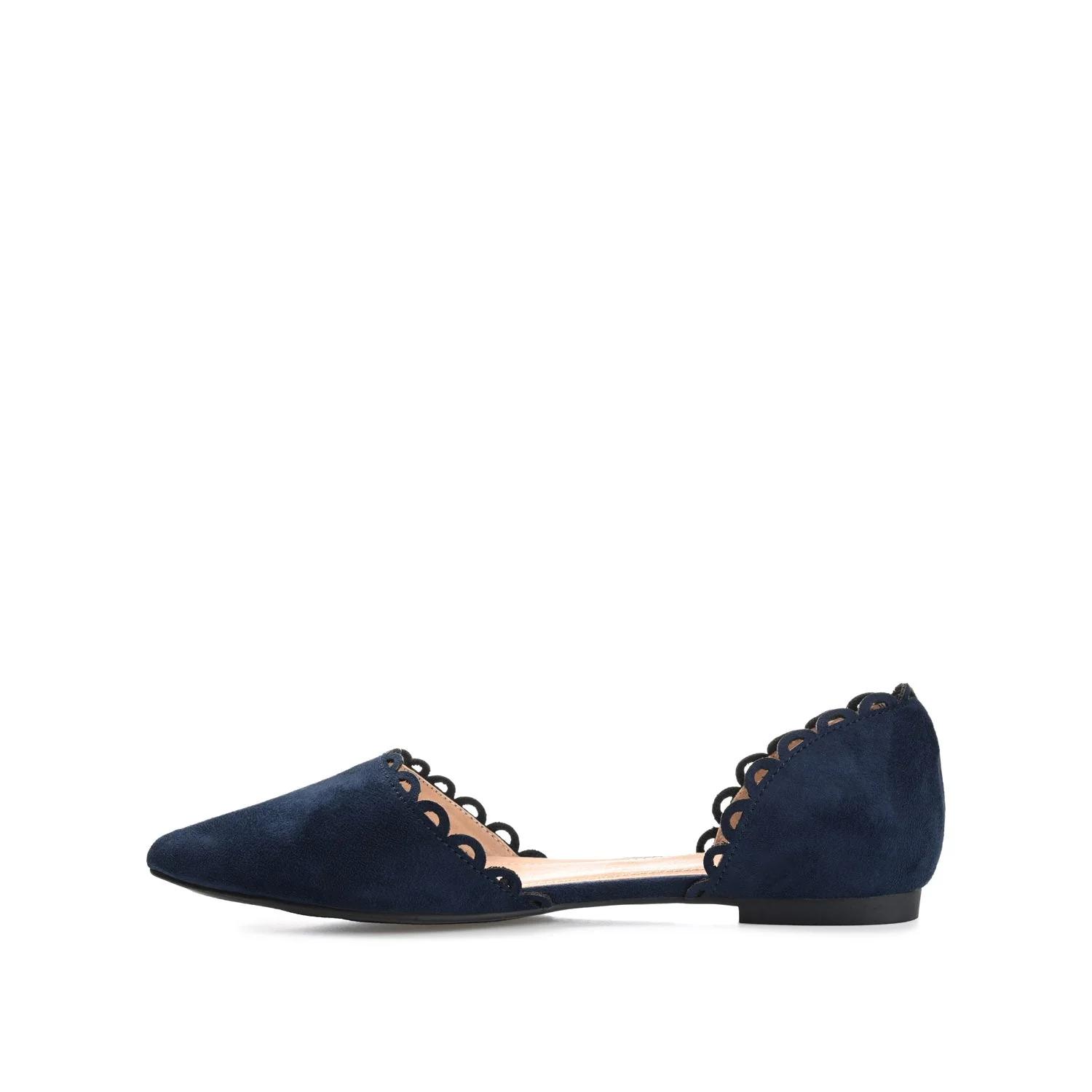 JEZLIN D'ORSAY FLATS IN FAUX SUEDE - Blue - Image 3