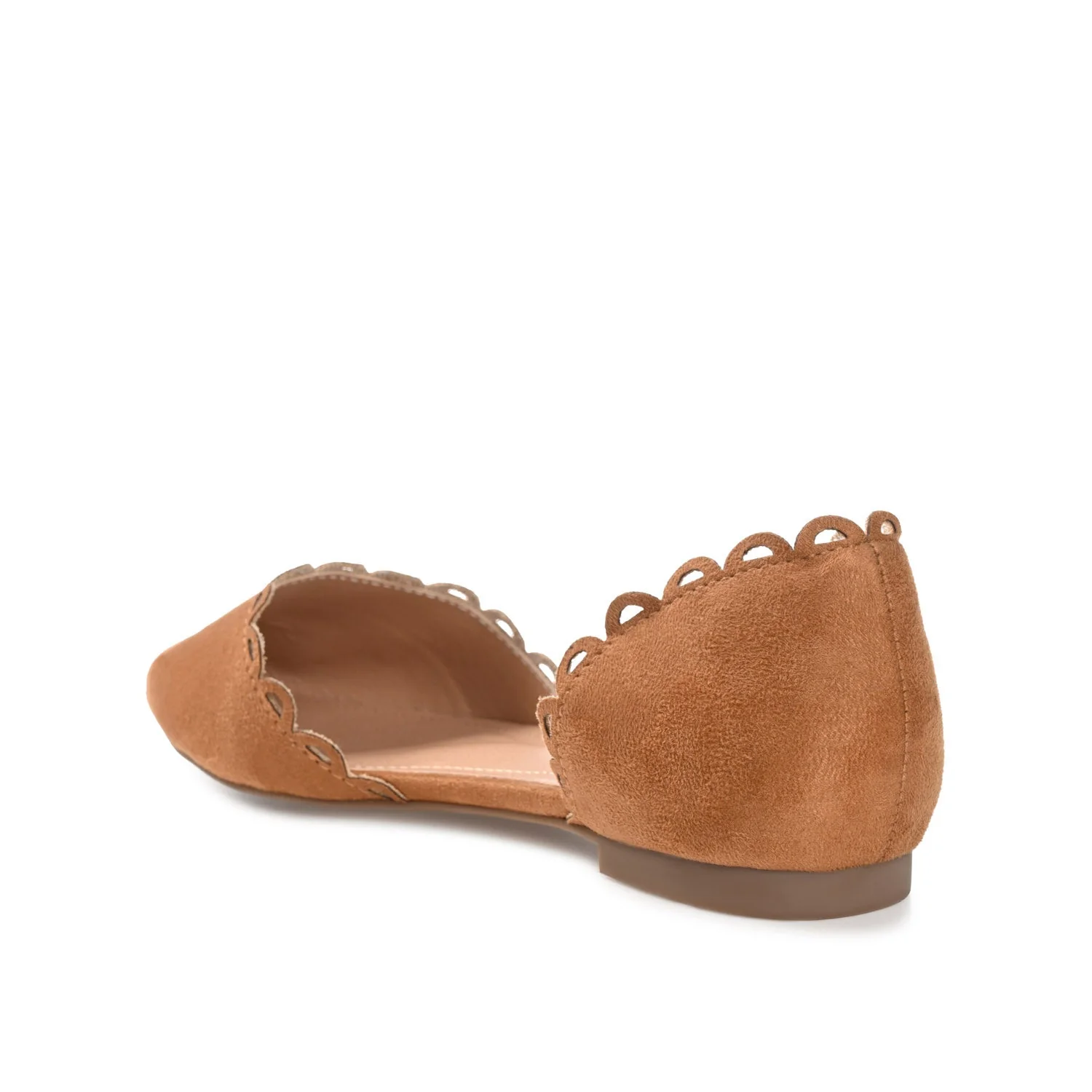 JEZLIN D'ORSAY FLATS IN FAUX SUEDE - Cognac - Image 4