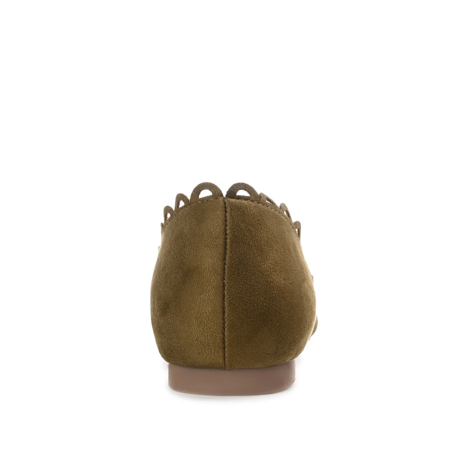 JEZLIN D'ORSAY FLATS IN FAUX SUEDE - Green - Image 7