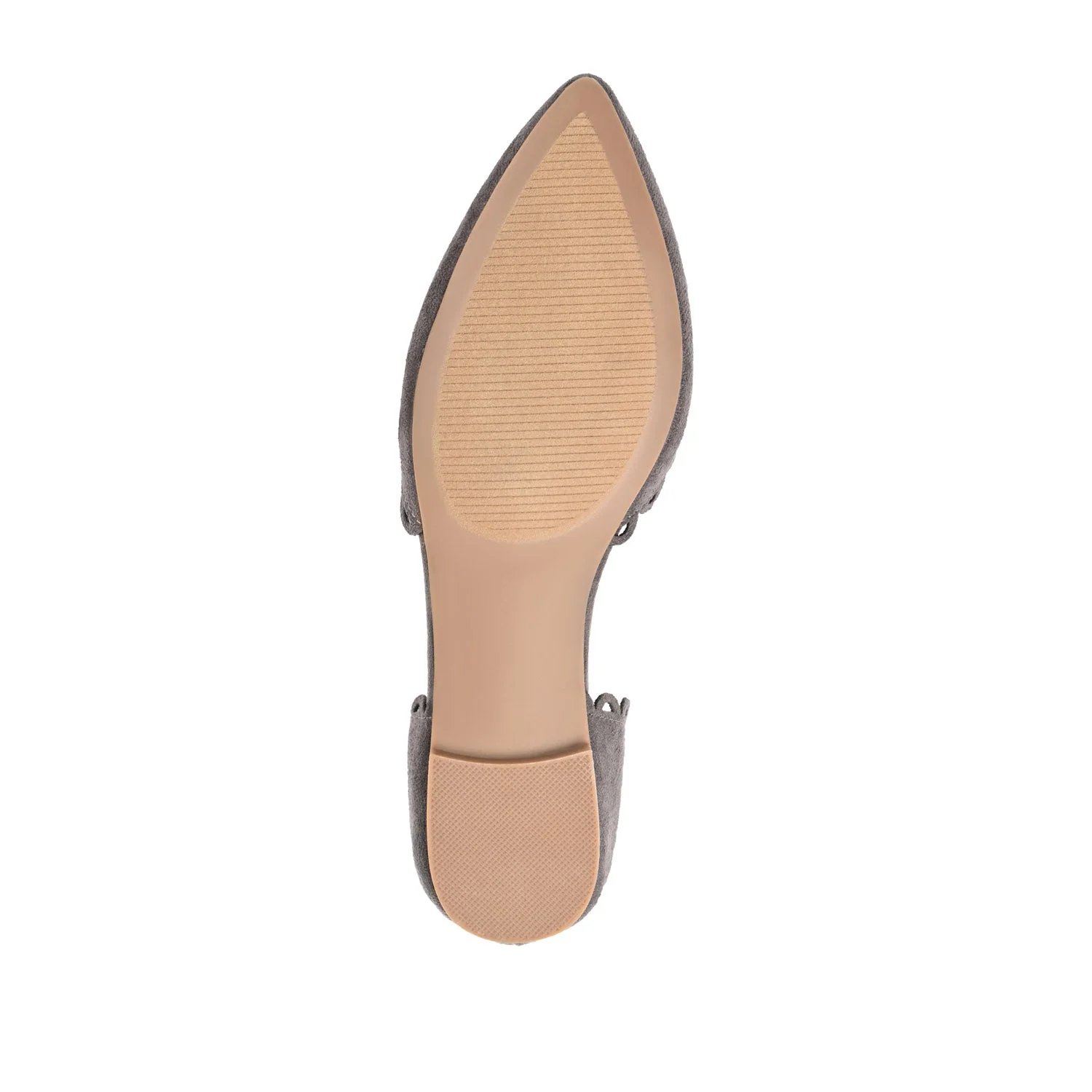 JEZLIN D'ORSAY FLATS IN FAUX SUEDE - Grey - Image 8