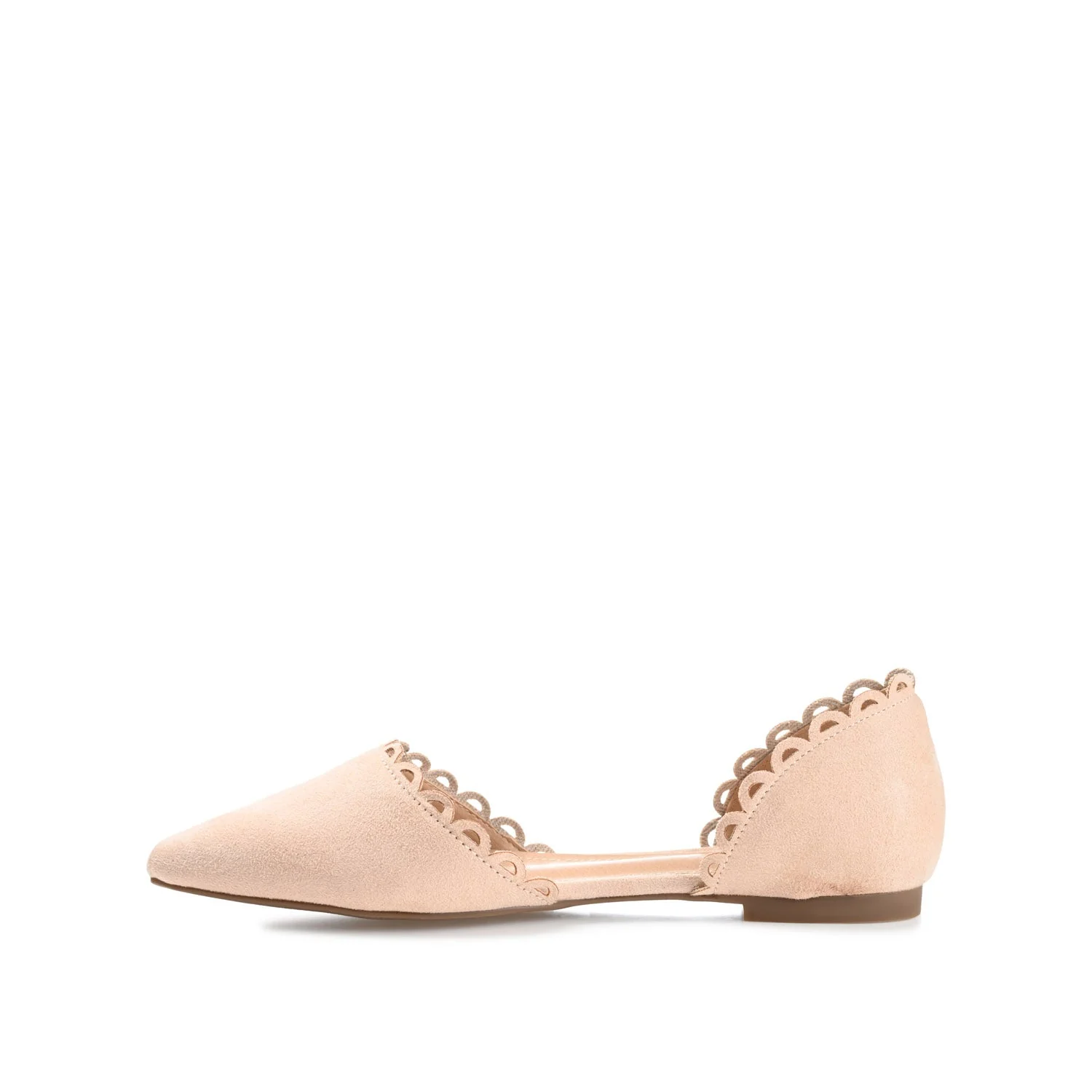 JEZLIN D'ORSAY FLATS IN FAUX SUEDE - Nude - Image 3