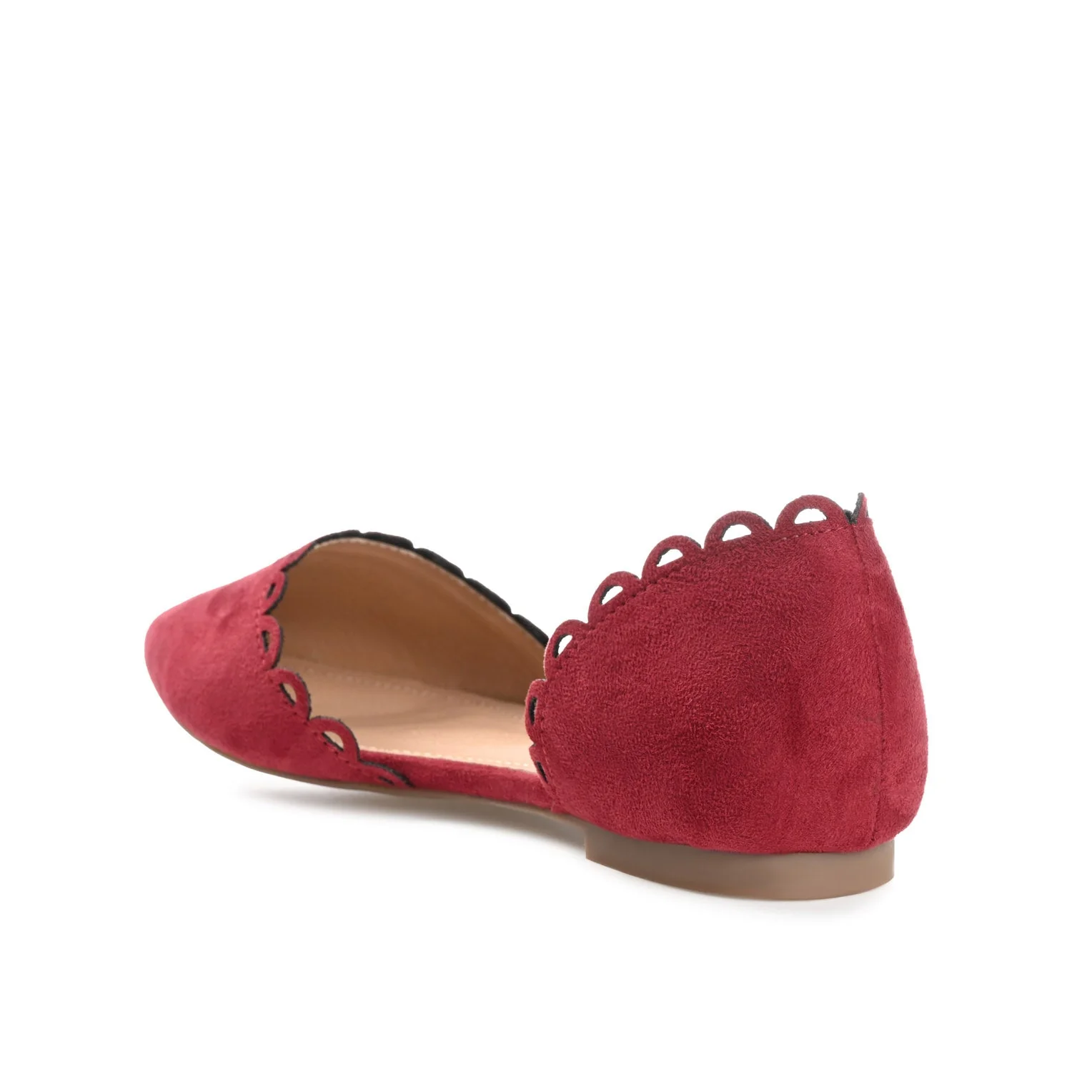 JEZLIN D'ORSAY FLATS IN FAUX SUEDE - Wine - Image 5