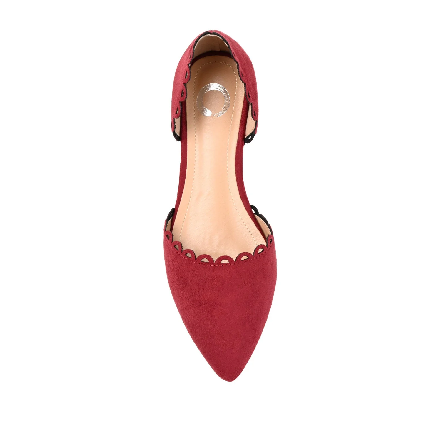 JEZLIN D'ORSAY FLATS IN FAUX SUEDE - Wine - Image 7