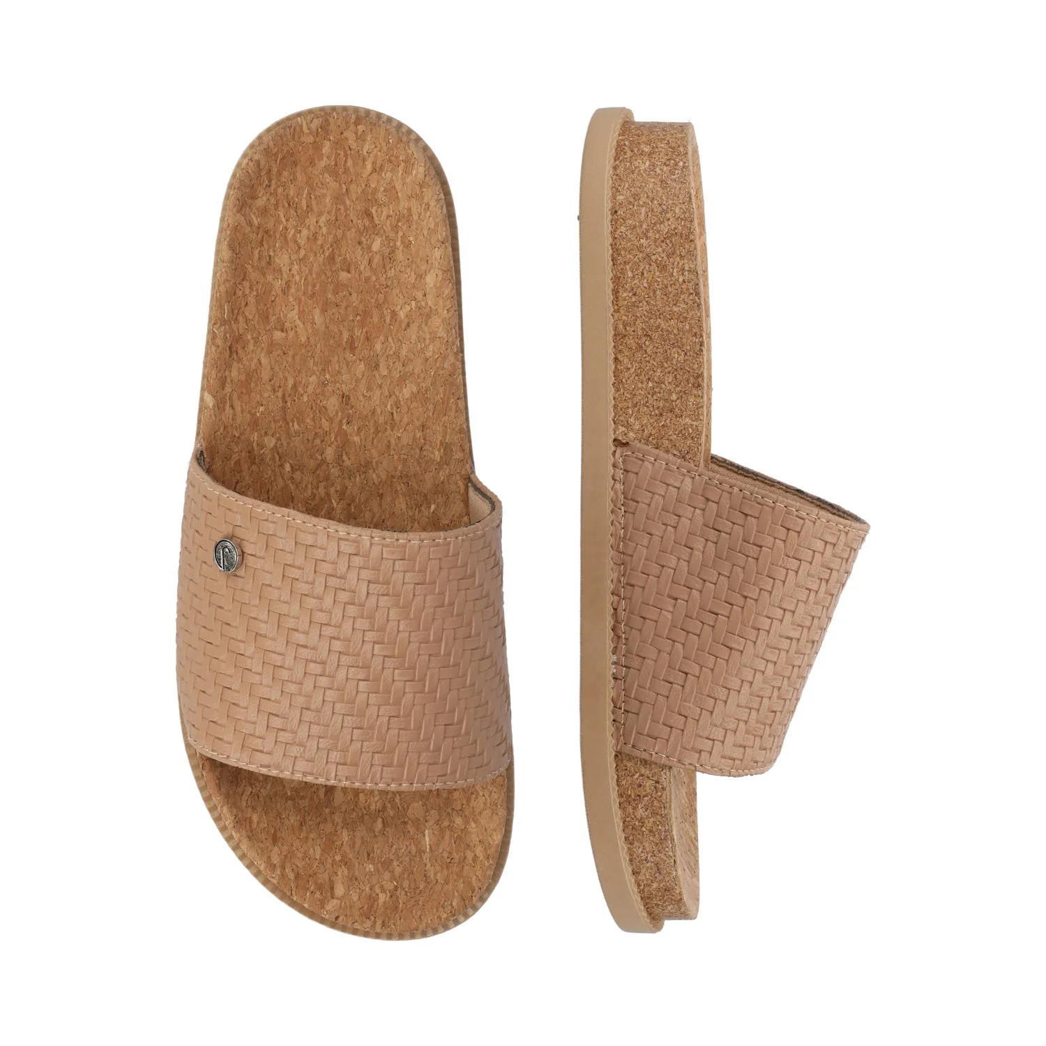 SHEENA SLIP ON BEACH SANDALS - Brown - Image 3