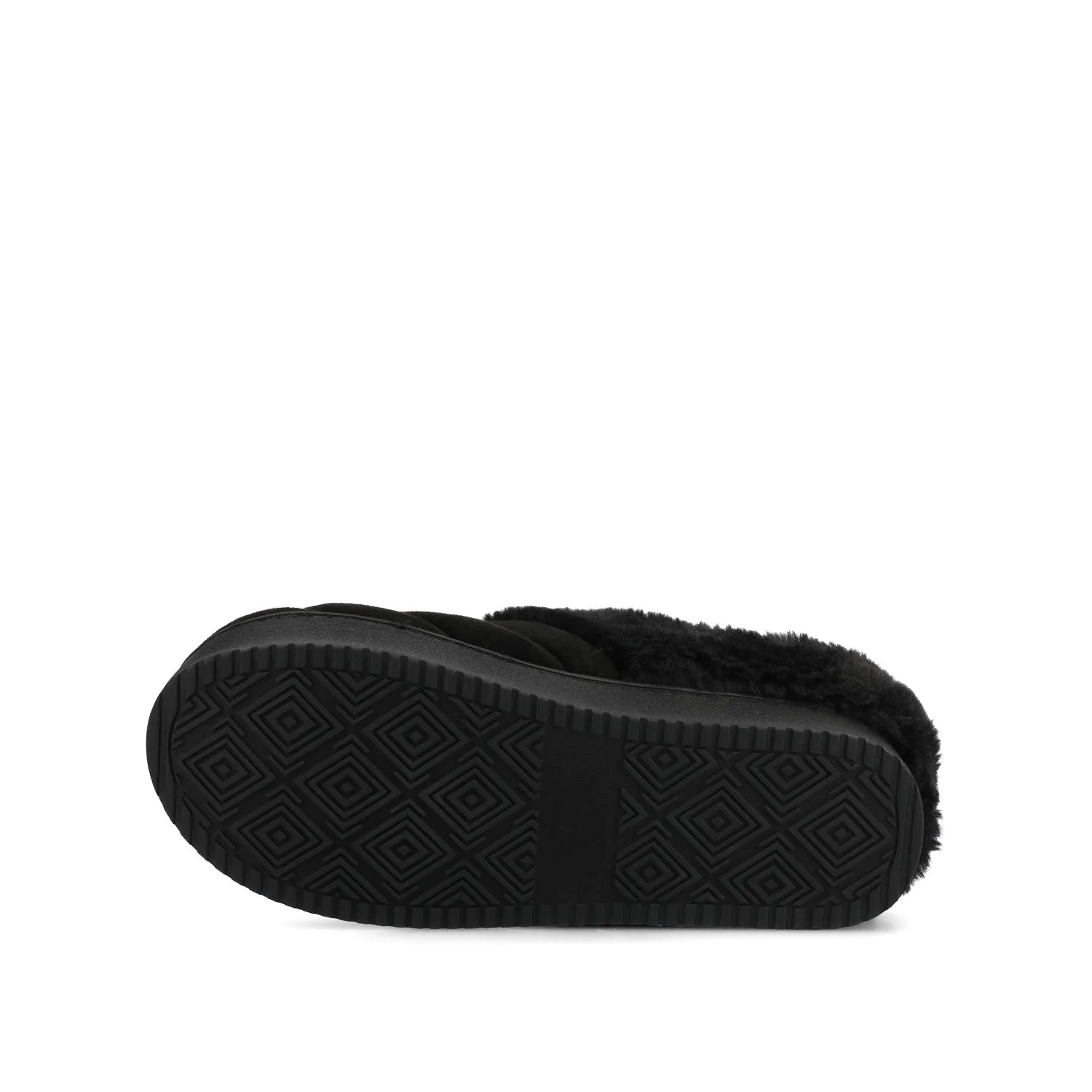 BLAIR SLIPPERS IN FAUX SUEDE - Black Faux Suede - Image 6