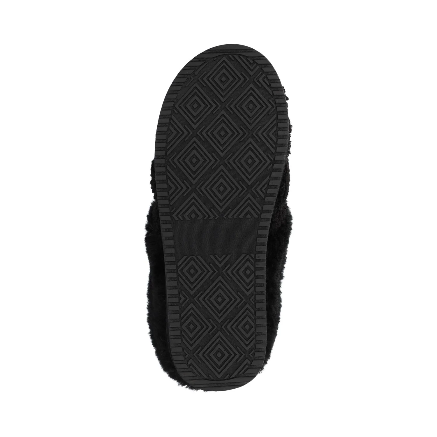 BLAIR SLIPPERS IN FAUX SUEDE - Black Shearling - Image 5