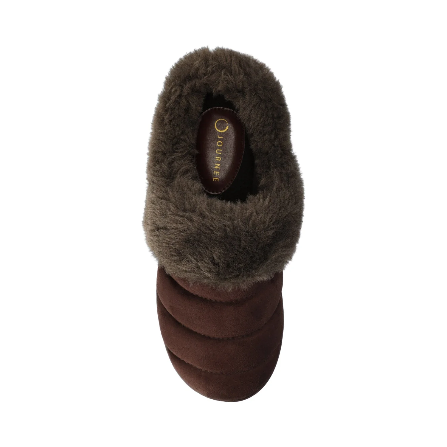 BLAIR SLIPPERS IN FAUX SUEDE - Brown Faux Suede - Image 4