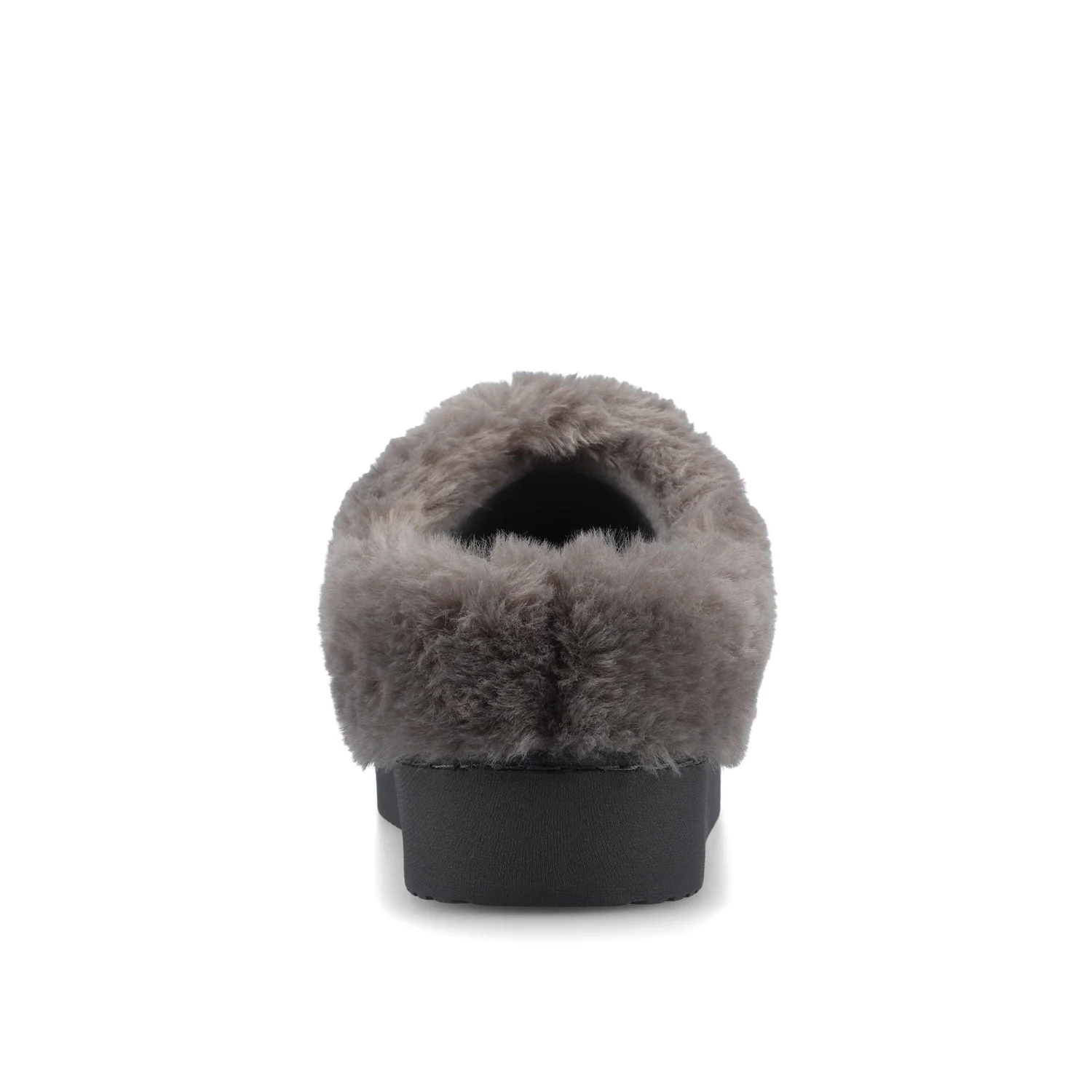 BLAIR SLIPPERS IN FAUX SUEDE - Charcoal Faux Suede - Image 6