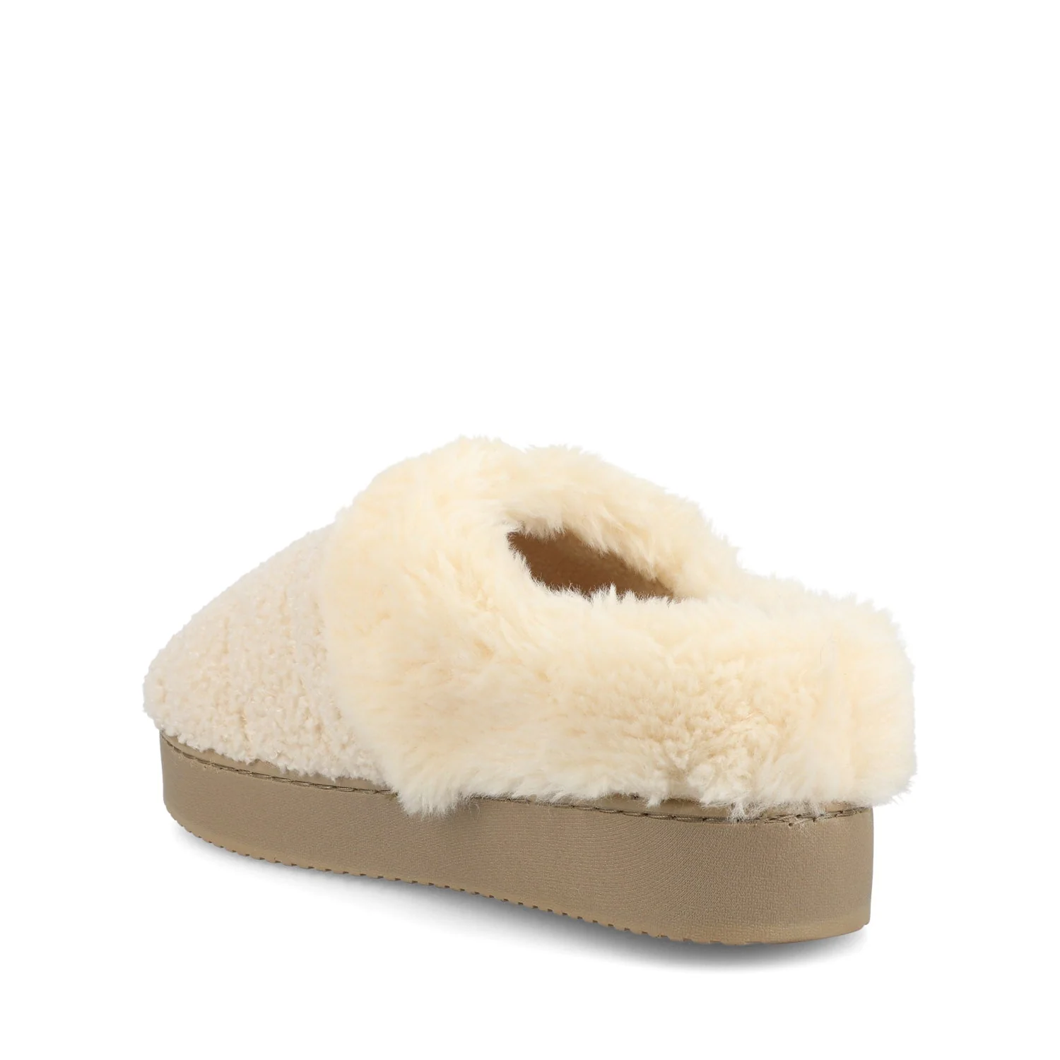 BLAIR SLIPPERS IN FAUX SUEDE - Natural Shearling - Image 3