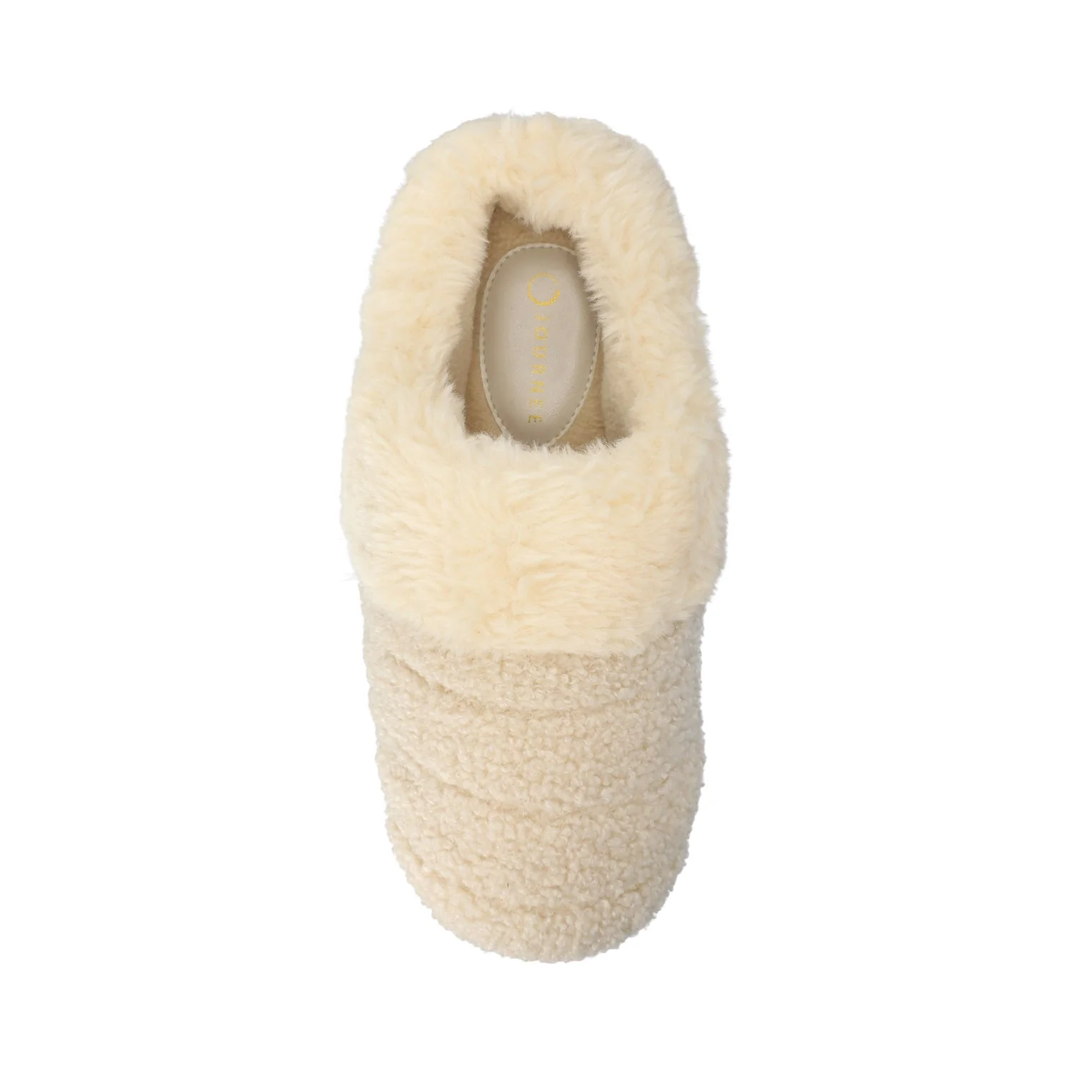 BLAIR SLIPPERS IN FAUX SUEDE - Natural Shearling - Image 4
