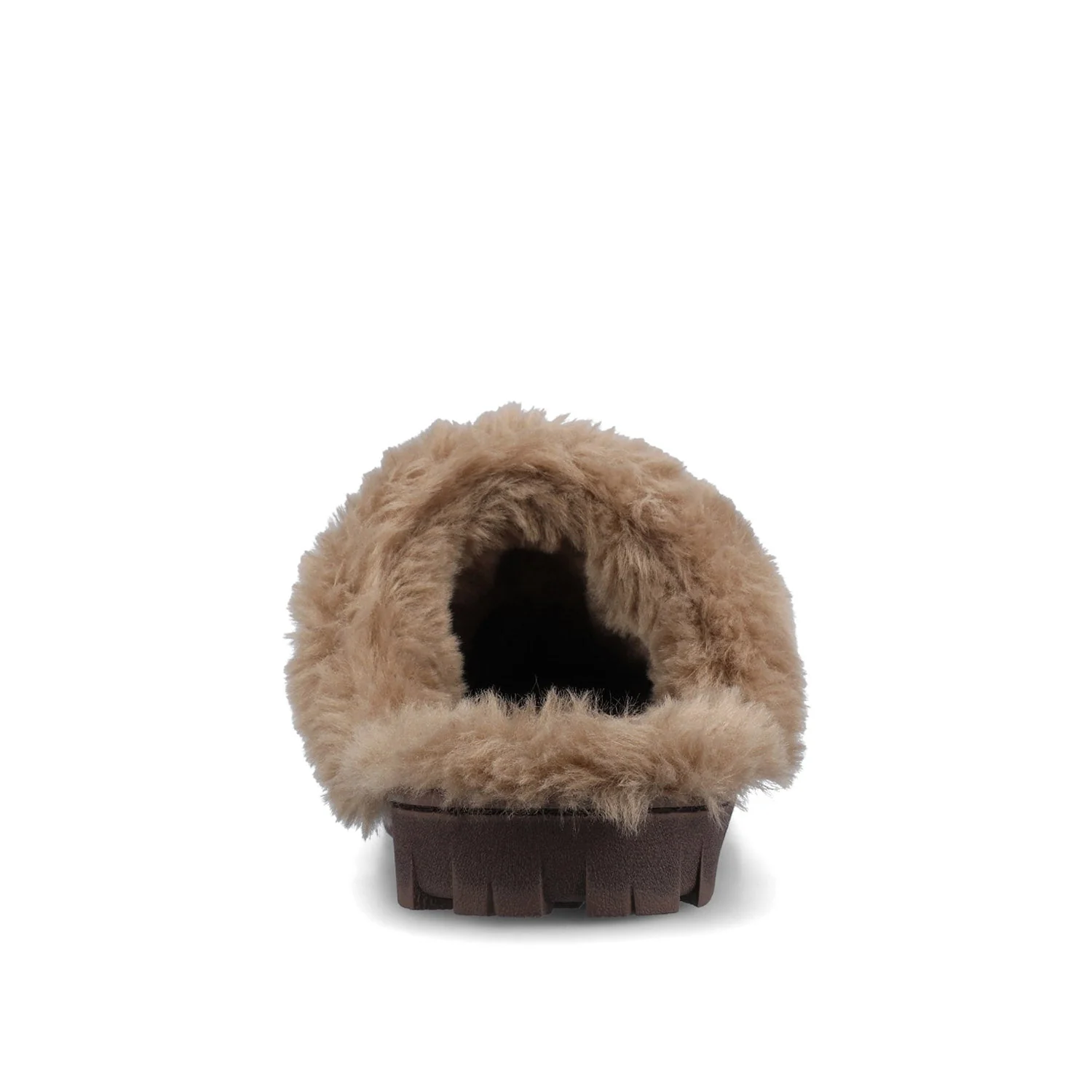 KALLI SLIPPERS IN FAUX SUEDE - Chocolate Faux Suede - Image 6