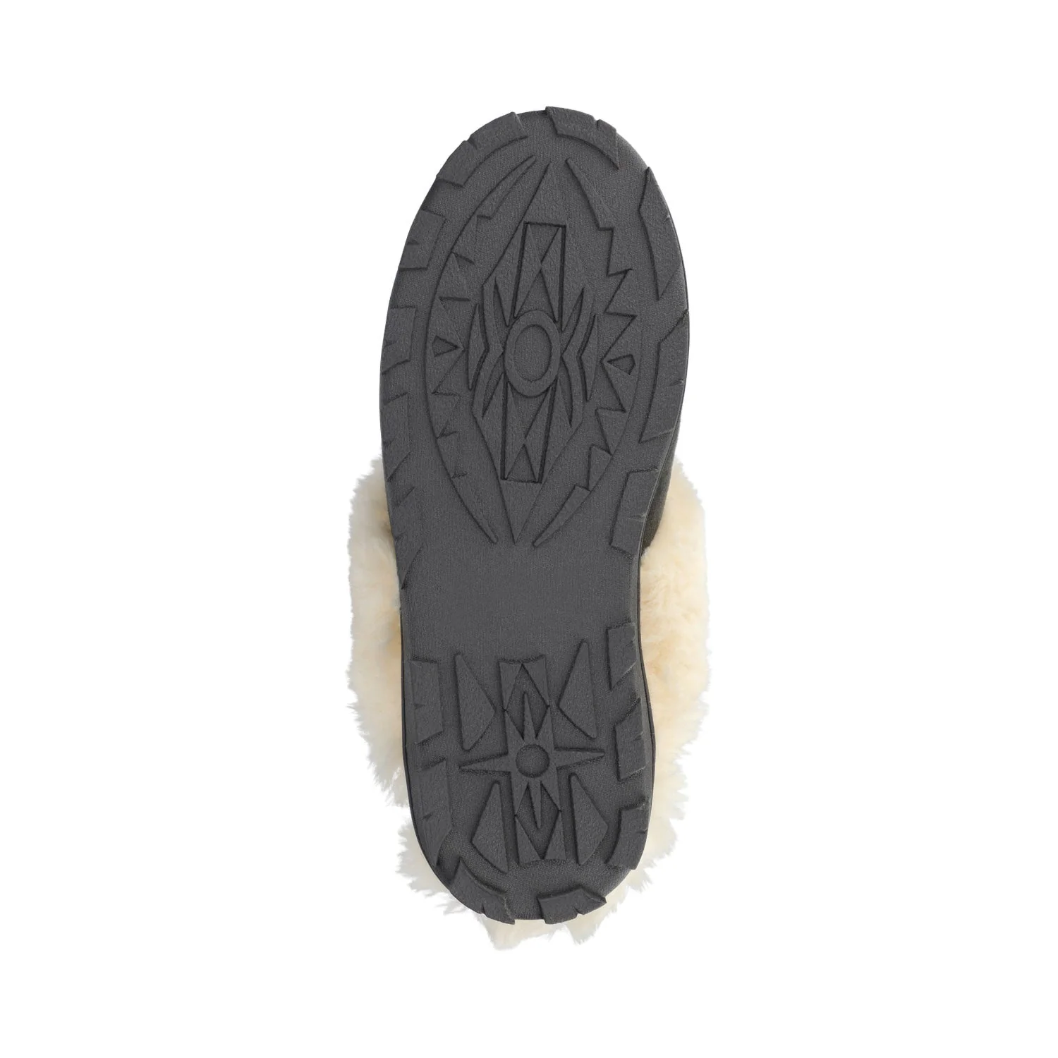 KALLI SLIPPERS IN FAUX SUEDE - Dark Grey Faux Suede - Image 5