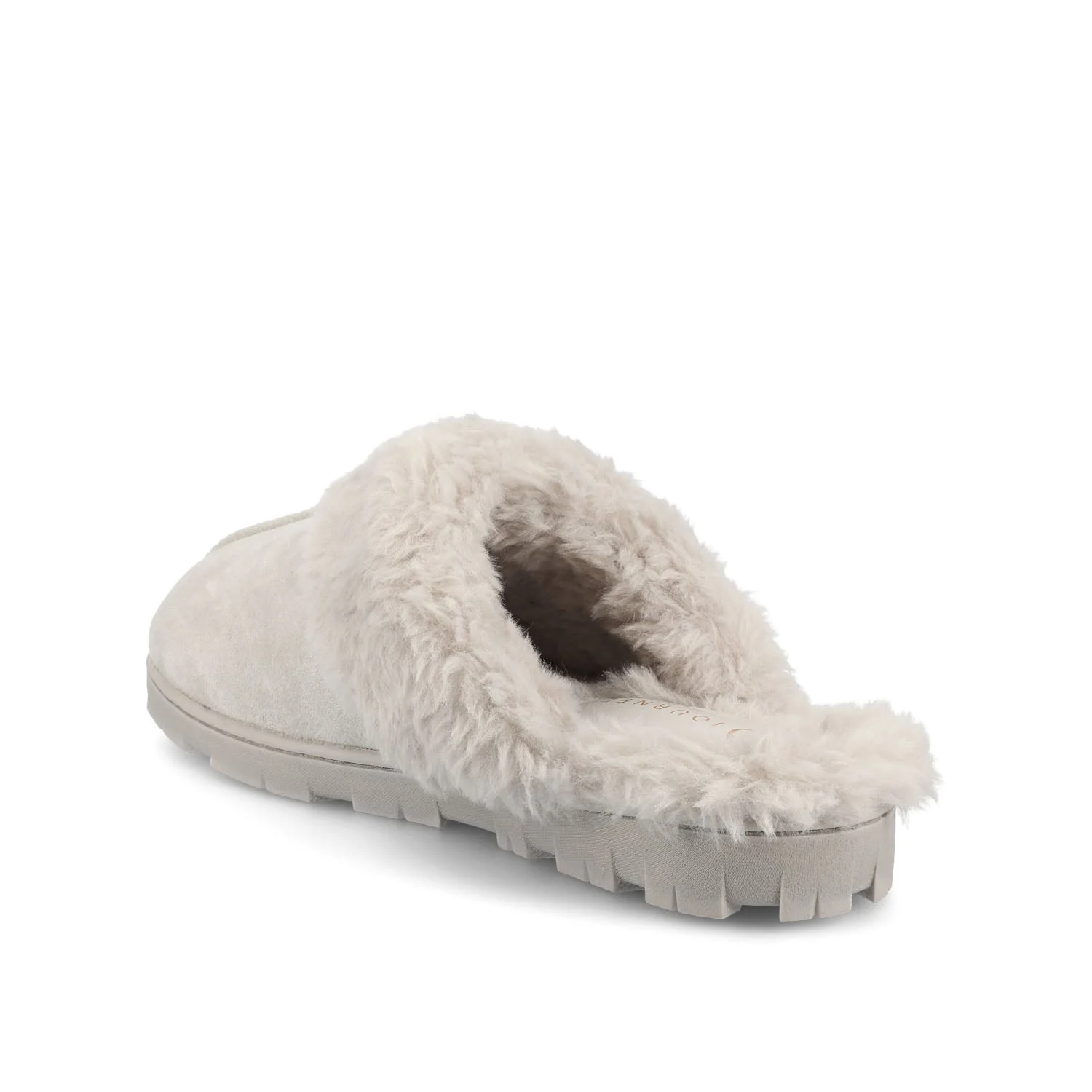 KALLI SLIPPERS IN FAUX SUEDE - Grey Faux Suede - Image 5