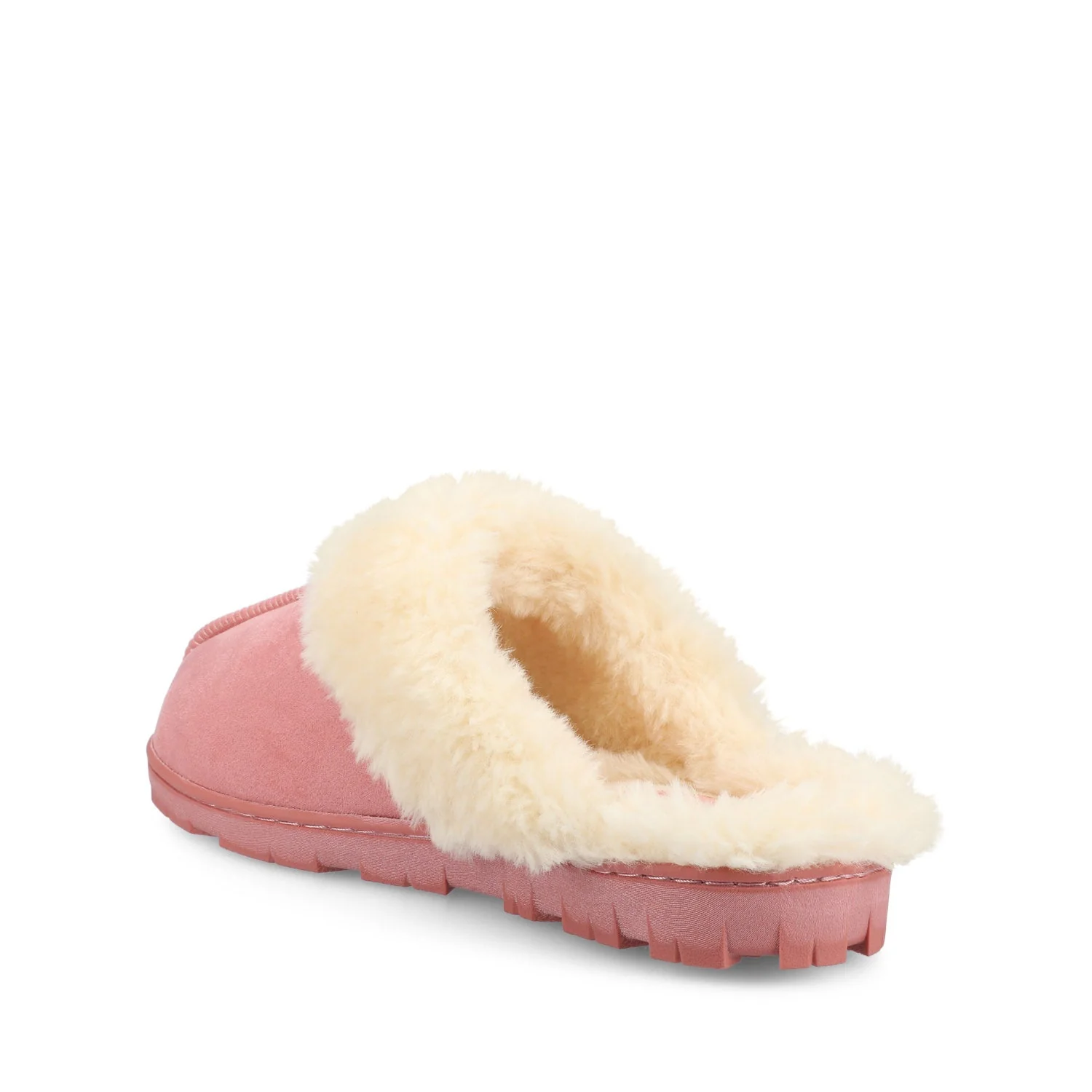 KALLI SLIPPERS IN FAUX SUEDE - Hot Pink Faux Suede - Image 3