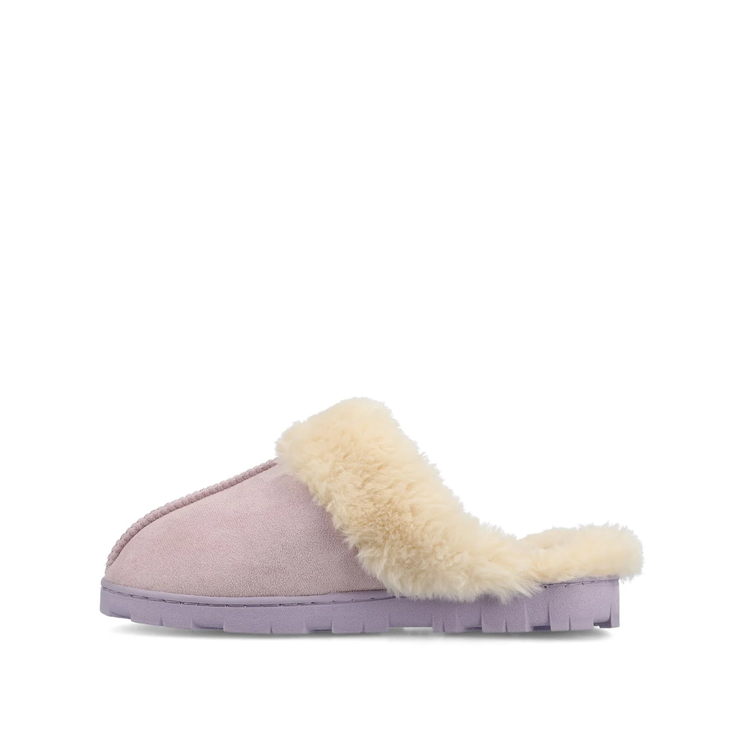 KALLI SLIPPERS IN FAUX SUEDE - Lilac Faux Suede - Image 3