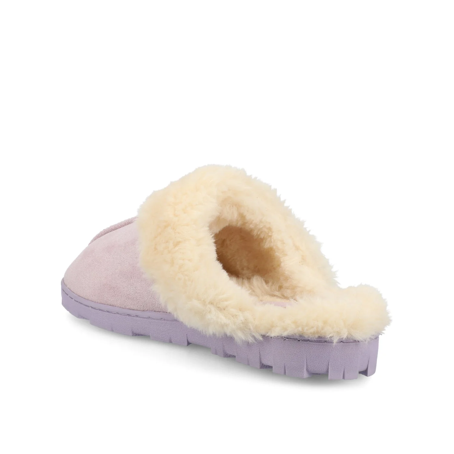 KALLI SLIPPERS IN FAUX SUEDE - Lilac Faux Suede - Image 4
