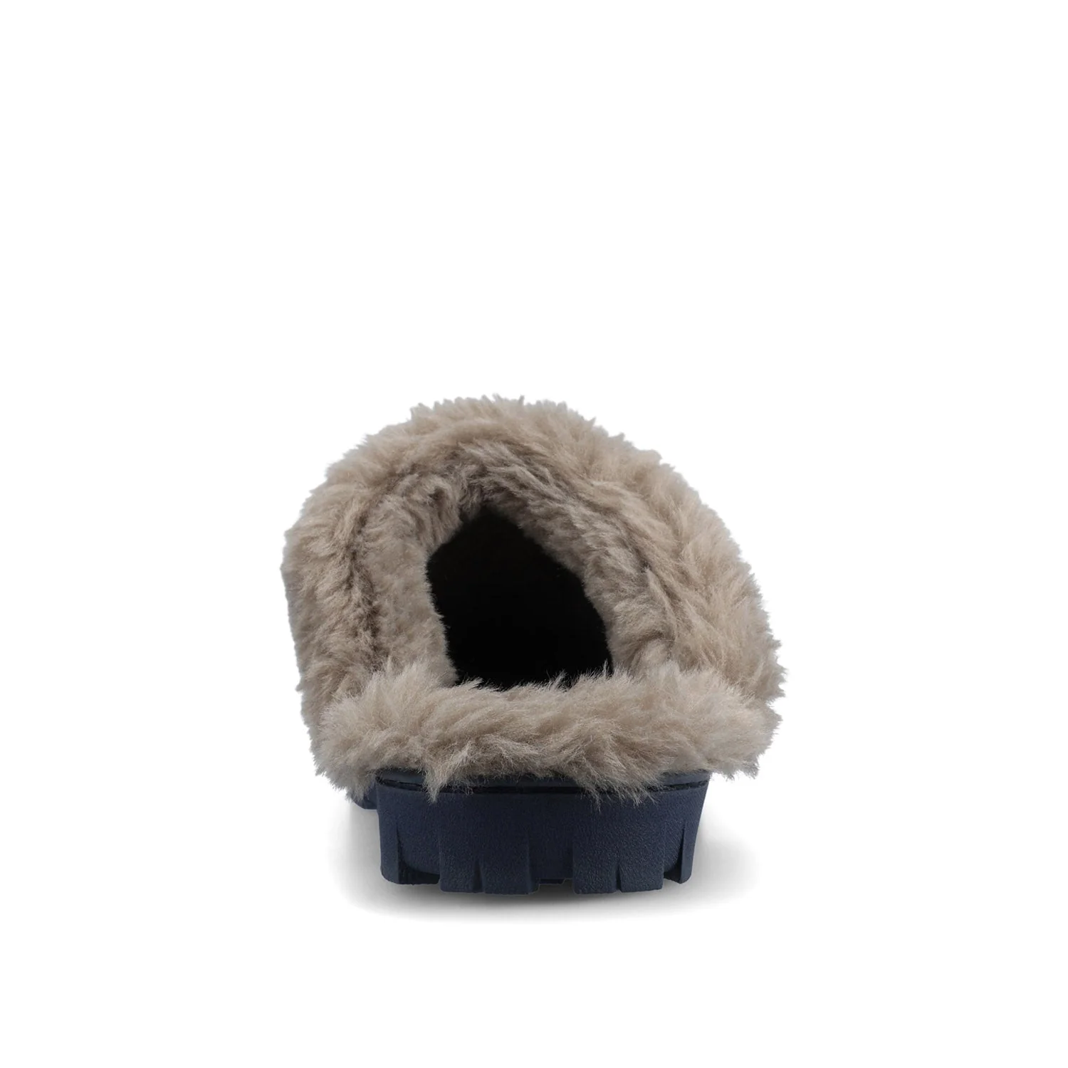 KALLI SLIPPERS IN FAUX SUEDE - Navy Faux Suede - Image 6