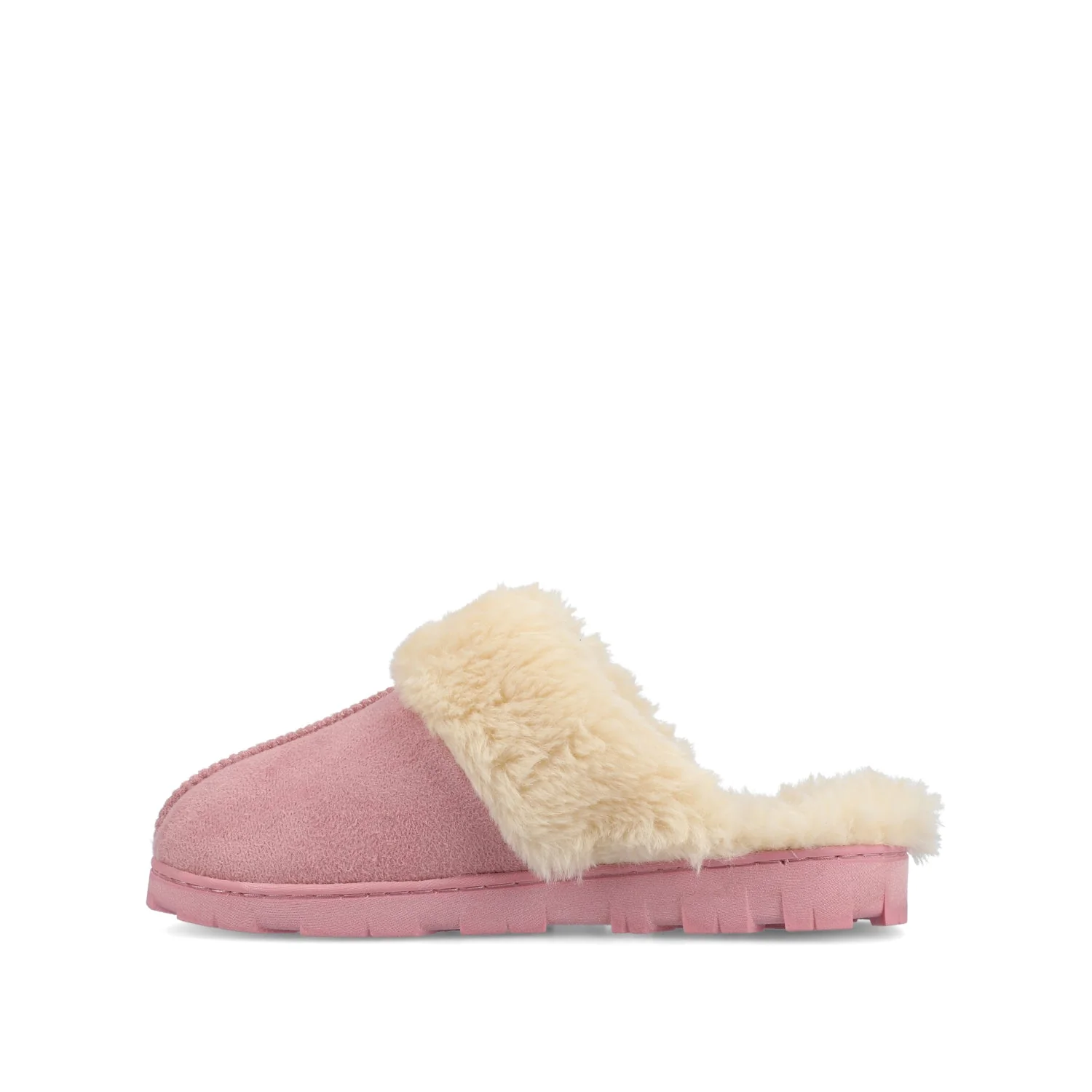 KALLI SLIPPERS IN FAUX SUEDE - Pink Faux Suede - Image 3