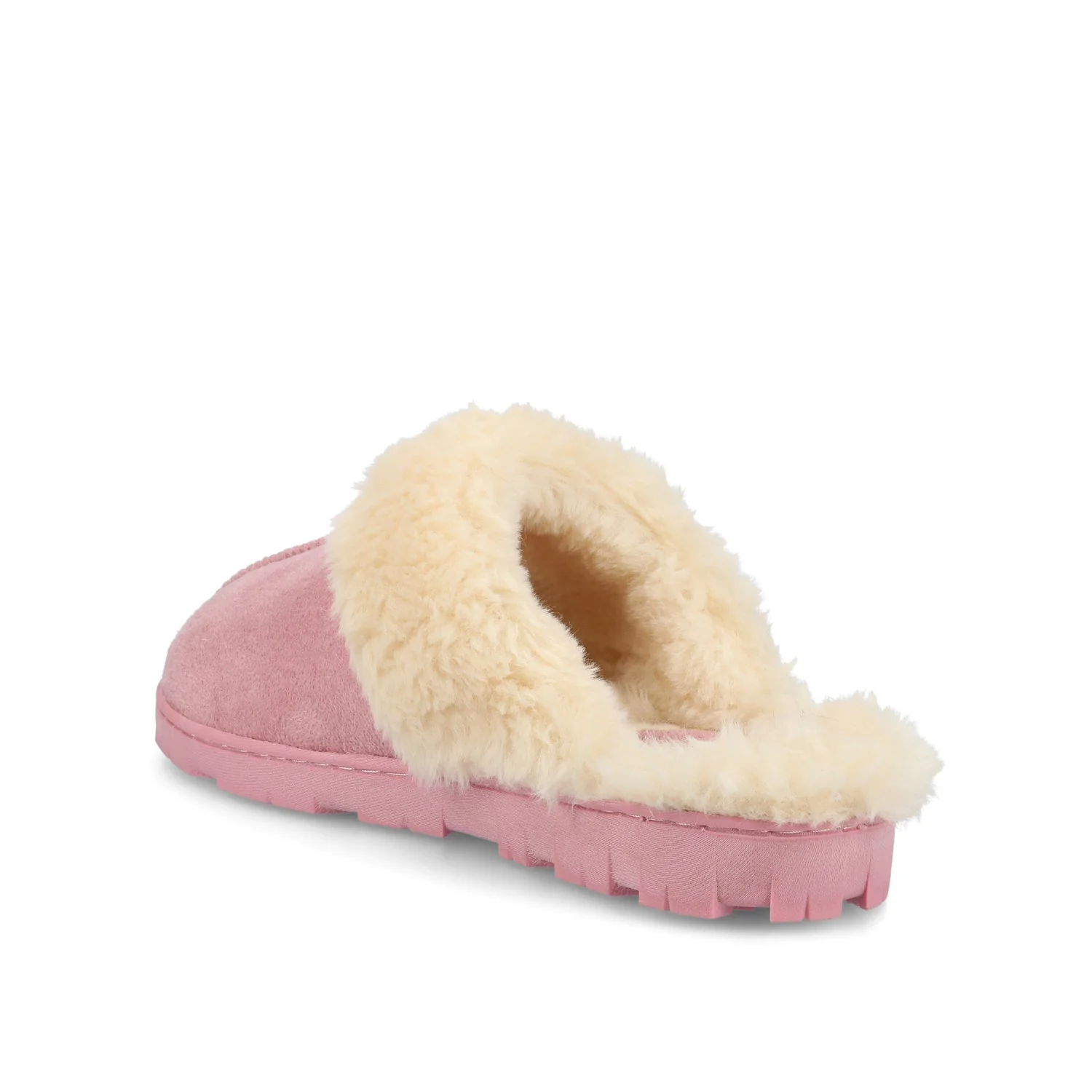 KALLI SLIPPERS IN FAUX SUEDE - Pink Faux Suede - Image 4