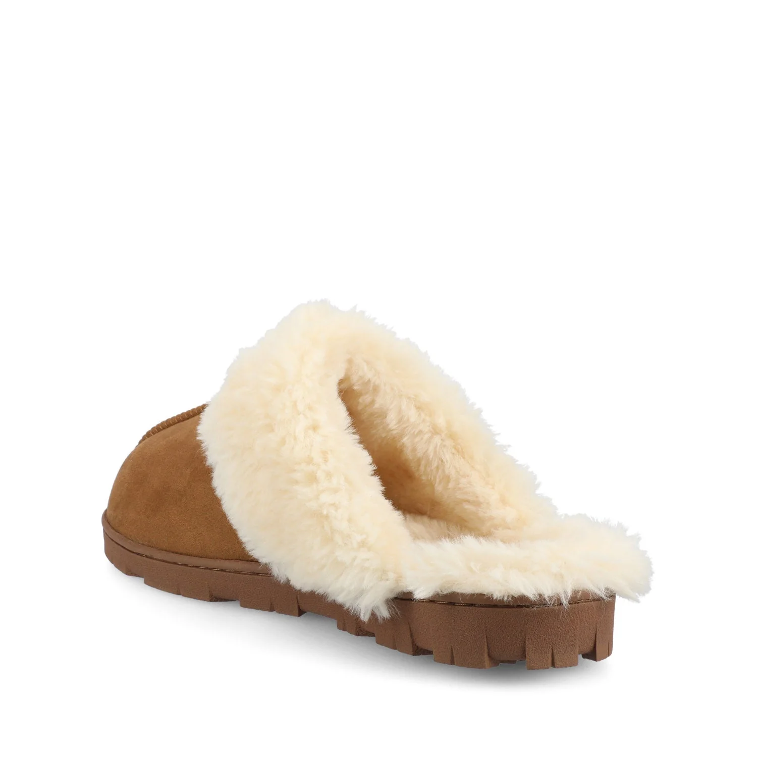 KALLI SLIPPERS IN FAUX SUEDE - Tan Faux Suede - Image 3