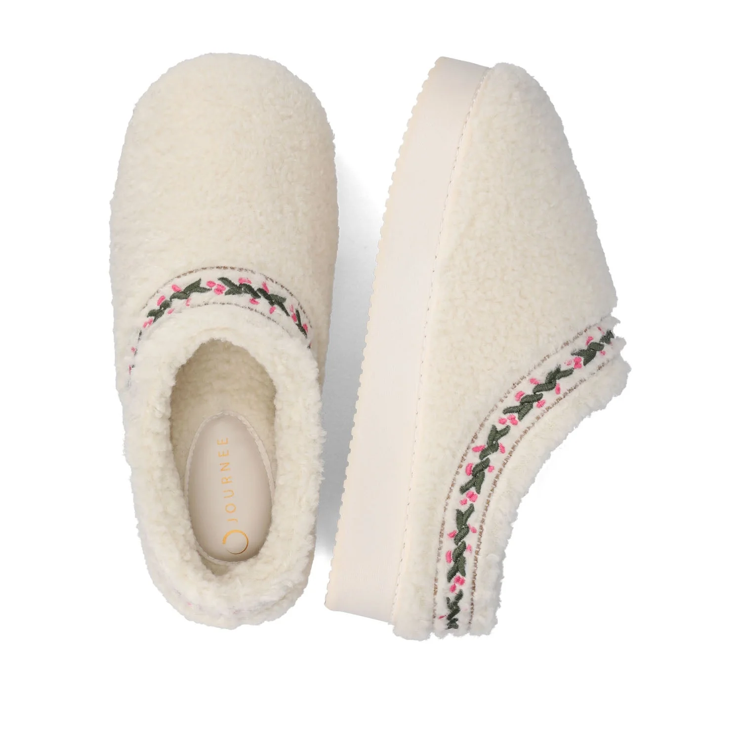 PALLMER SLIPPERS IN FAUX SHEARLING - Cream Fleece - Image 4