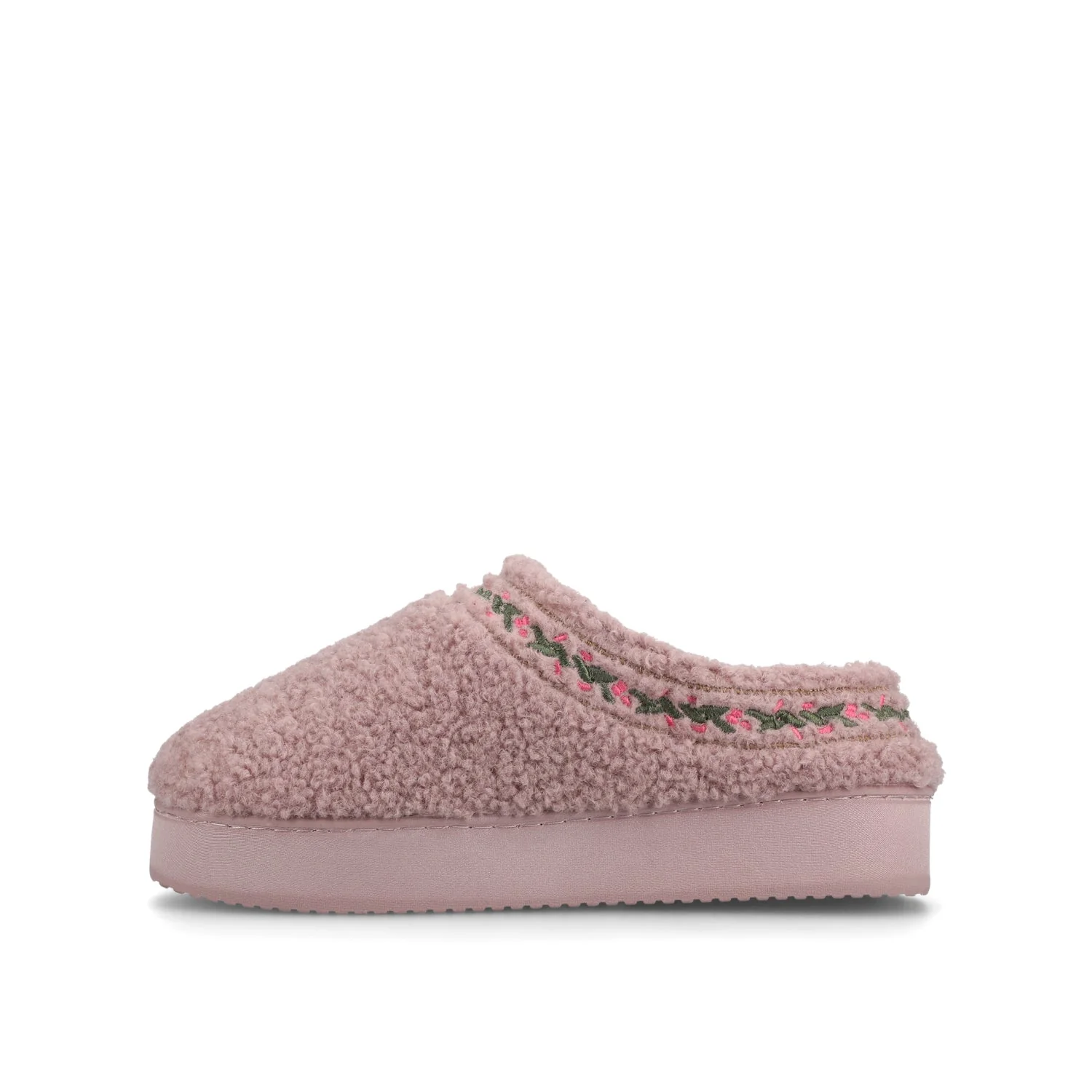 PALLMER SLIPPERS IN FAUX SHEARLING - Lilac Fleece - Image 3