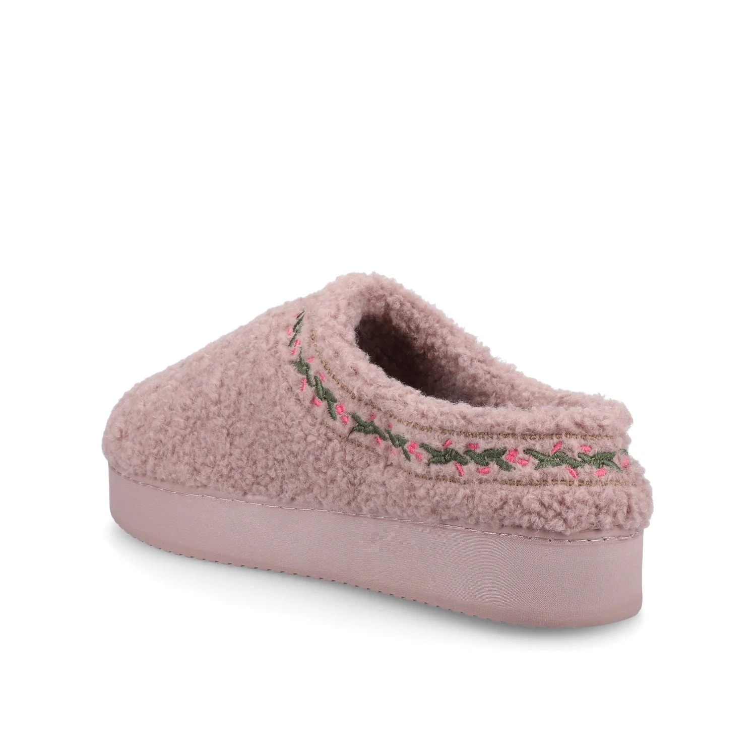 PALLMER SLIPPERS IN FAUX SHEARLING - Lilac Fleece - Image 4
