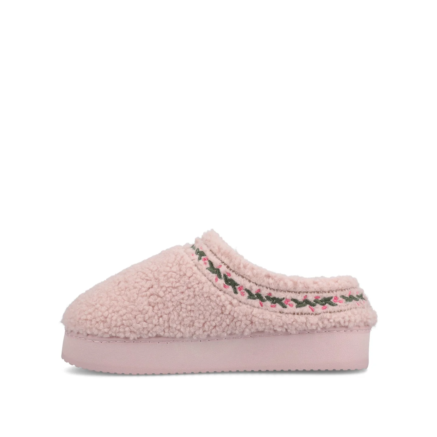 PALLMER SLIPPERS IN FAUX SHEARLING - Rose Fleece - Image 3