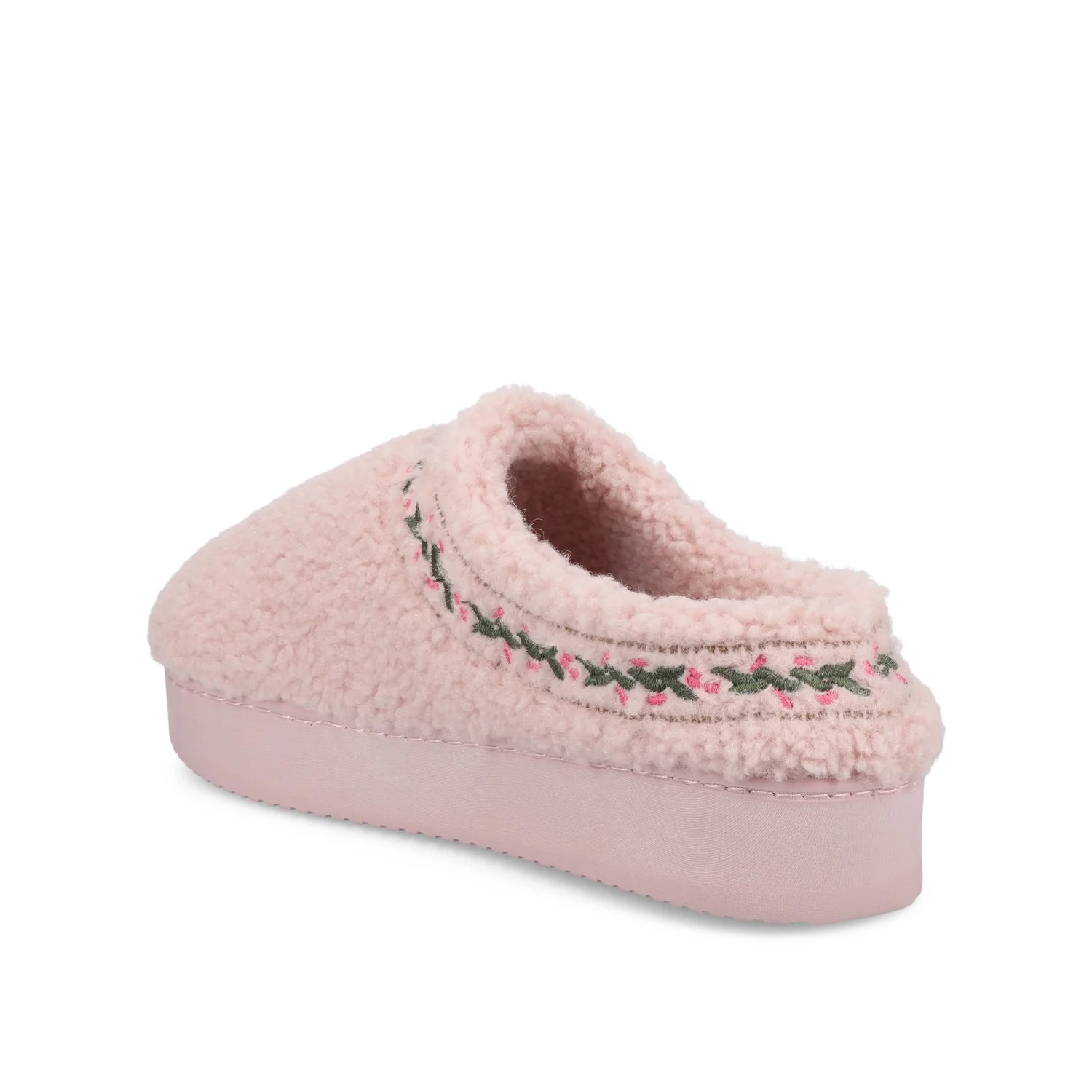 PALLMER SLIPPERS IN FAUX SHEARLING - Rose Fleece - Image 4