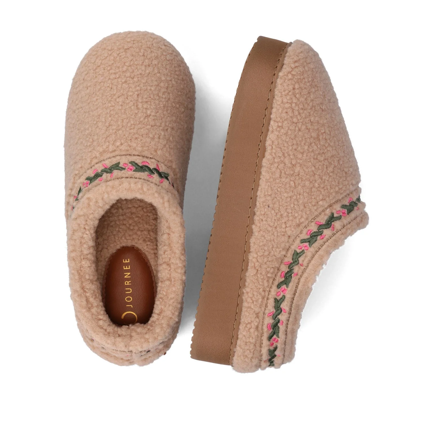 PALLMER SLIPPERS IN FAUX SHEARLING - Tan Fleece - Image 4