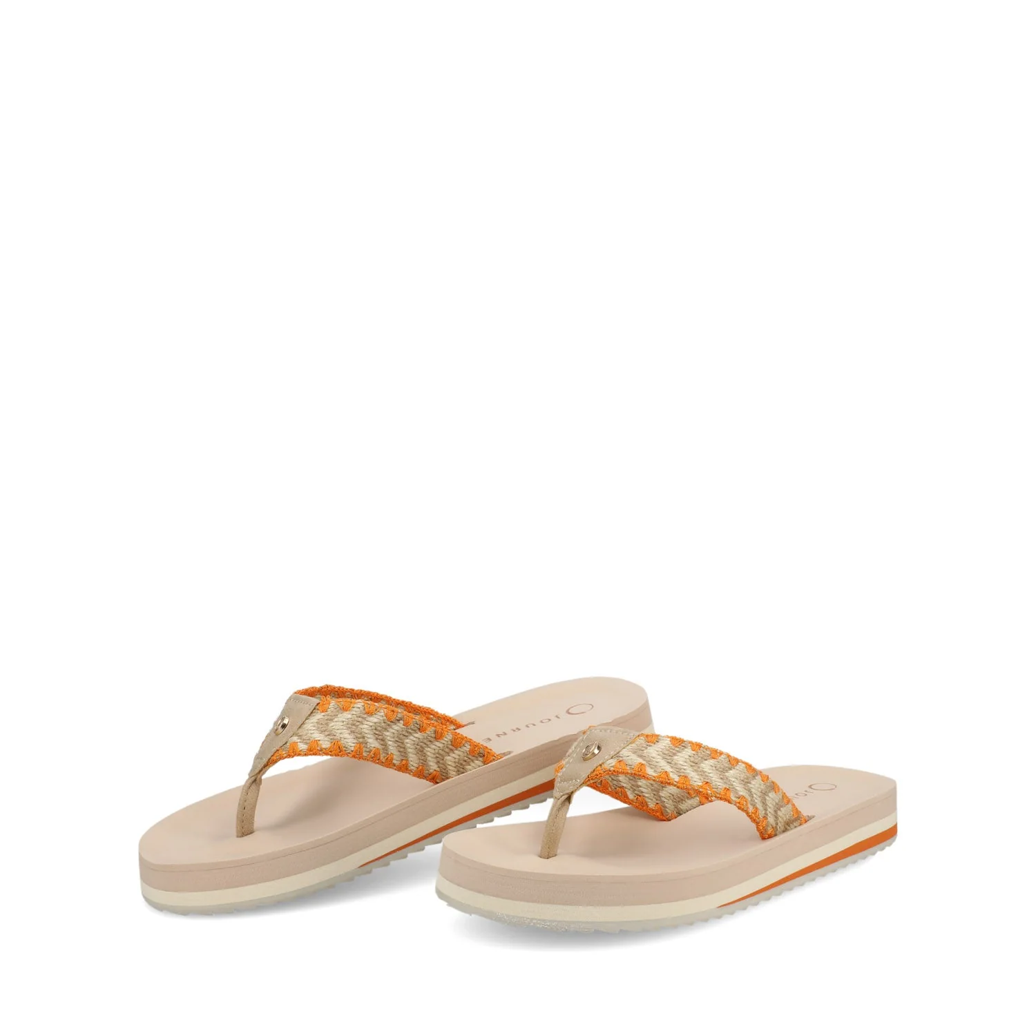 ELODDIE WOVEN STRAP BEACH SANDALS - Tan - Image 2