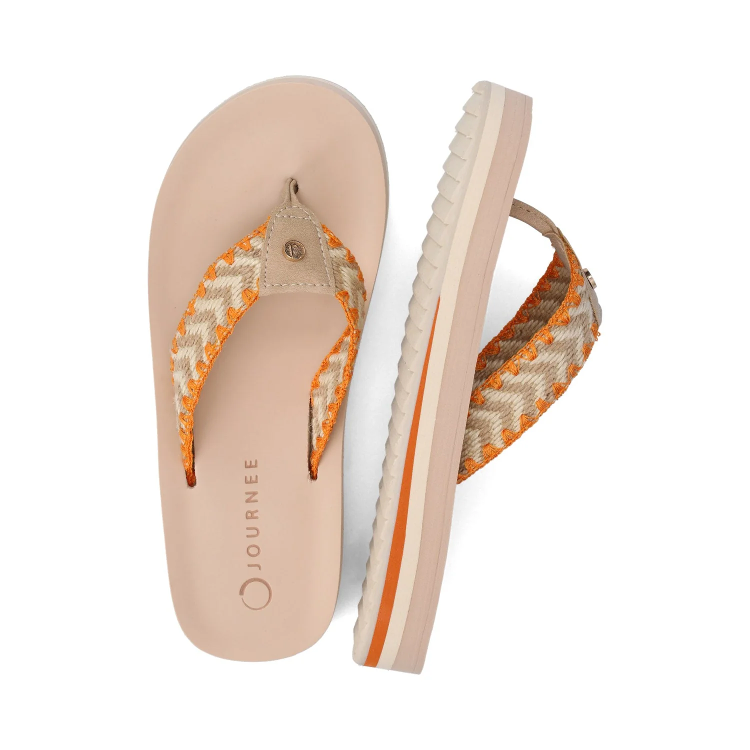 ELODDIE WOVEN STRAP BEACH SANDALS - Tan - Image 3