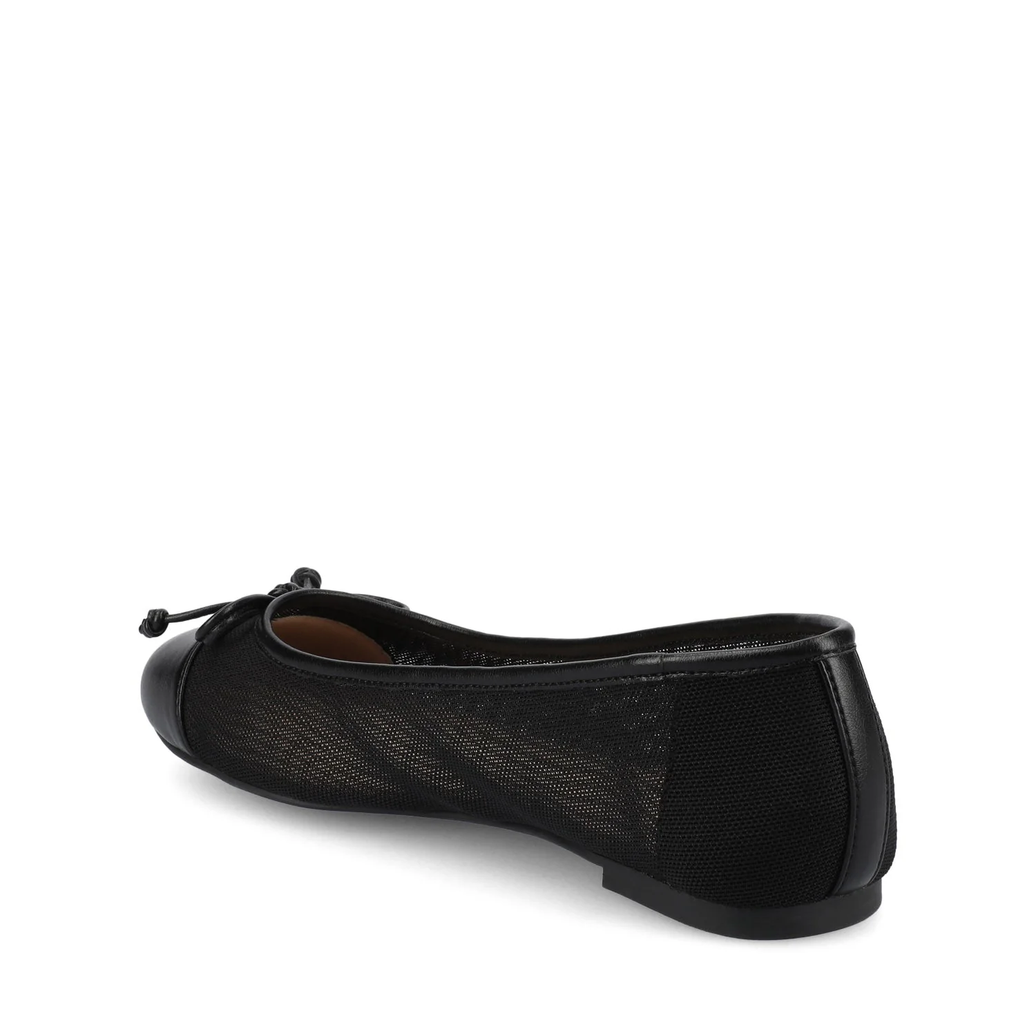 KAIAH CAPTOE BALLET FLATS IN WIDE - Black Mesh - Image 4