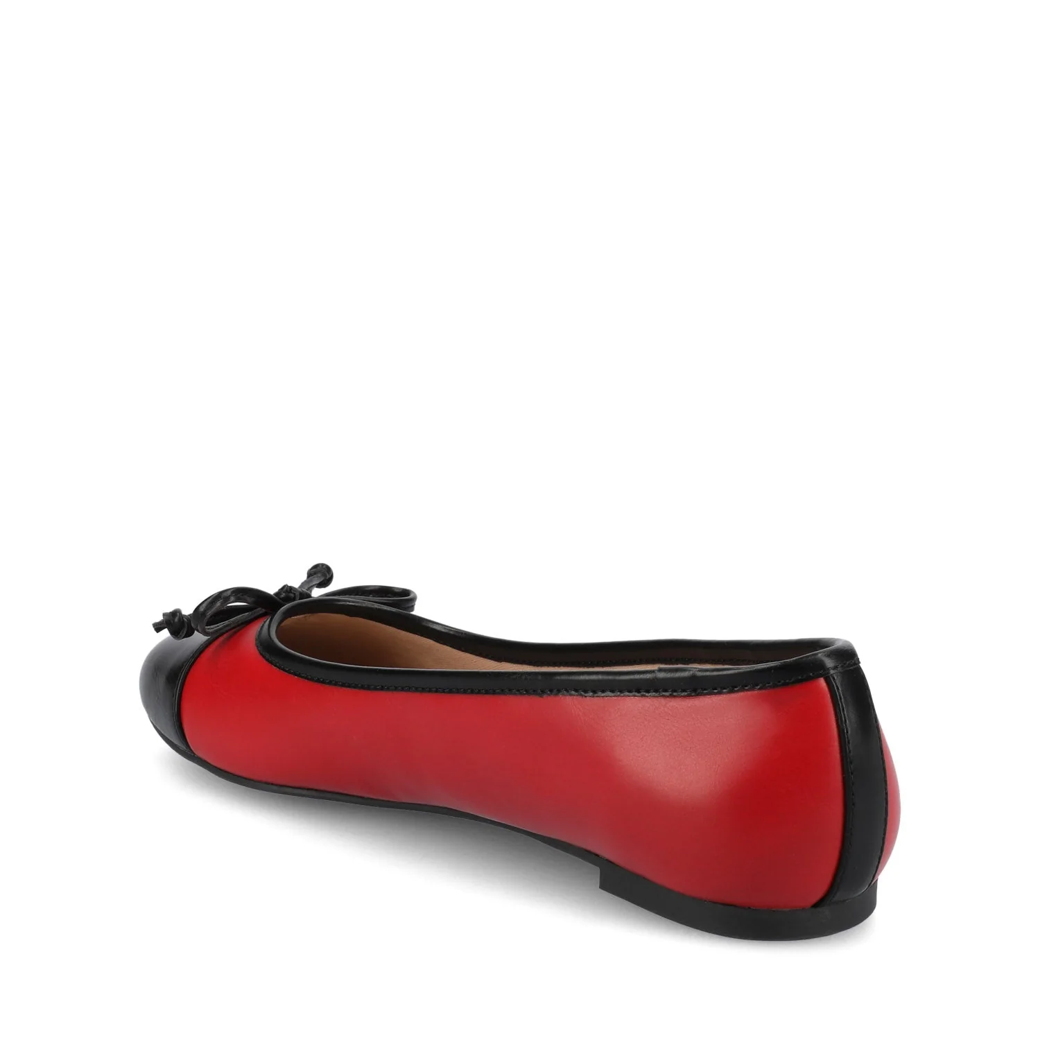 KAIAH CAPTOE BALLET FLATS IN VEGAN LEATHER - Red - Image 4