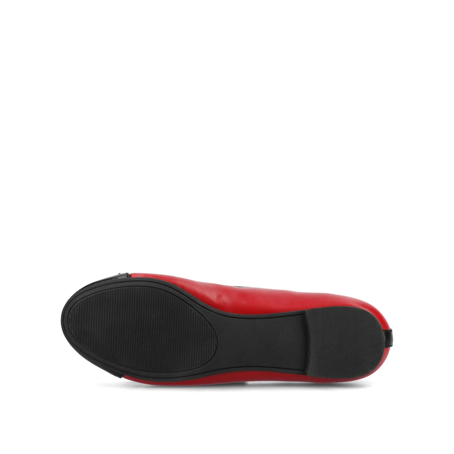 KAIAH CAPTOE BALLET FLATS IN VEGAN LEATHER - Red - Image 5