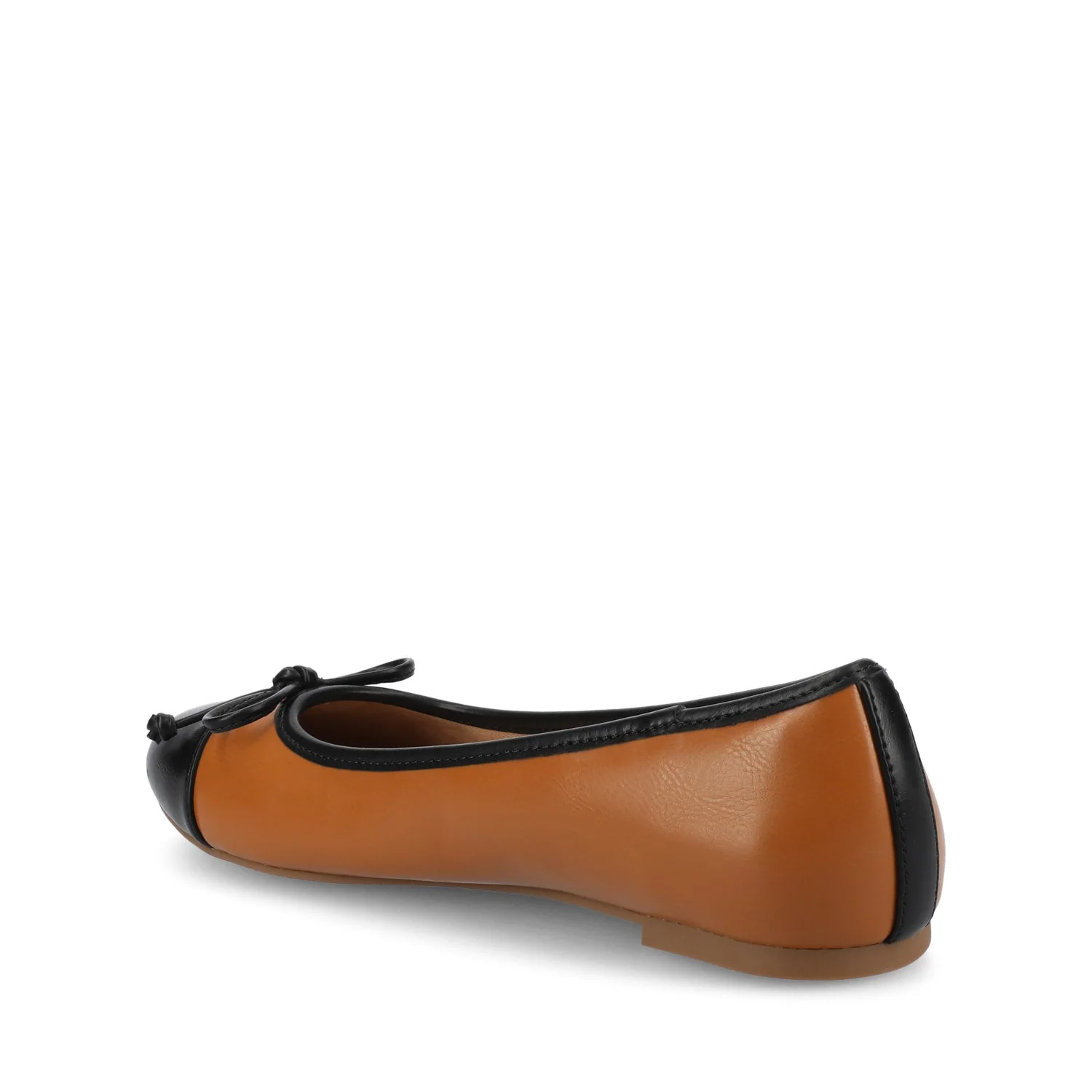 KAIAH CAPTOE BALLET FLATS IN VEGAN LEATHER - Tan - Image 4