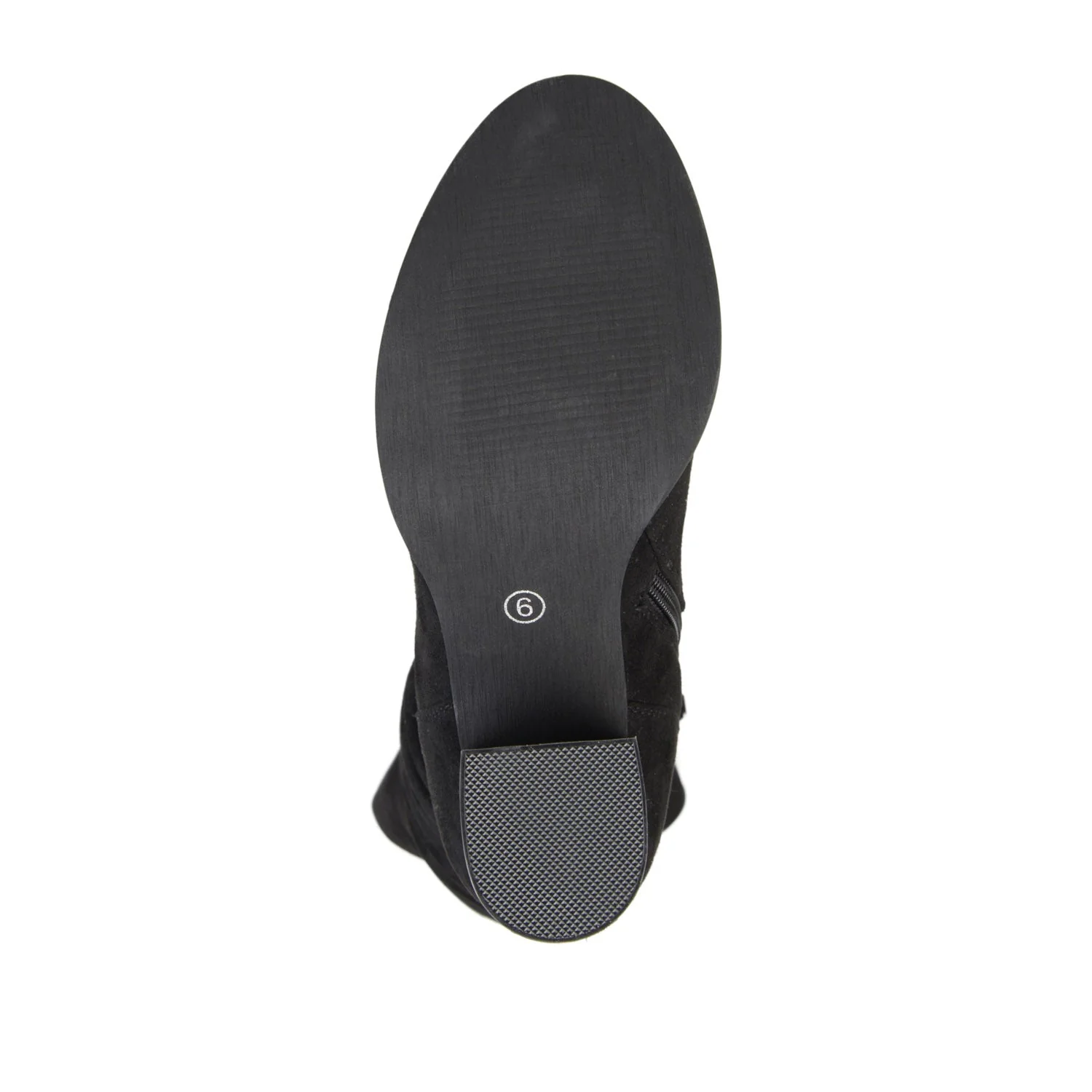 KAISON BOOTS IN WIDE WIDTH & CALF - Black Faux Suede - Image 8