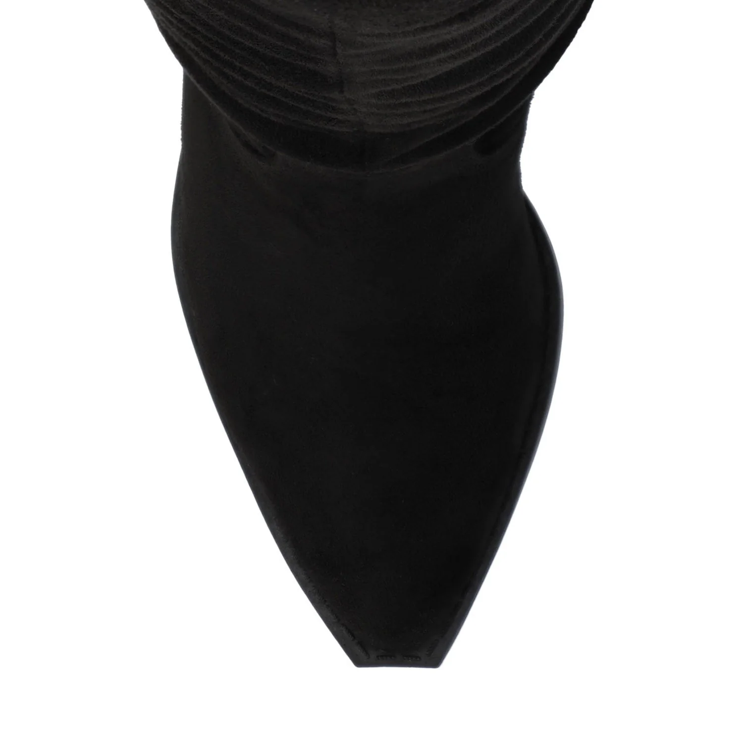 KALEAH KNEE HIGH SLOUCHY BOOT IN WIDE CALF - Black - Image 6