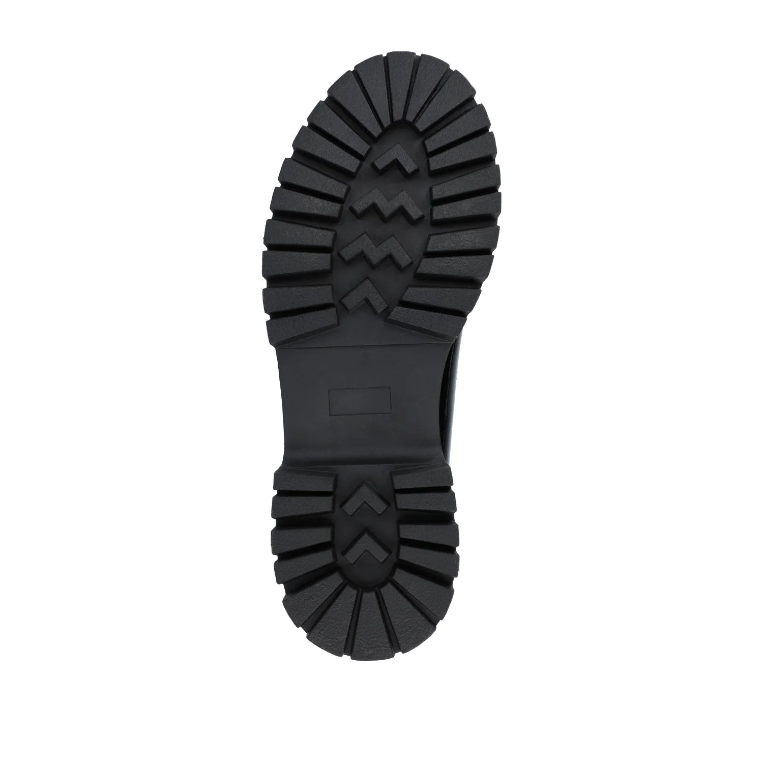 KAMIE LUG SOLE MARY JANE FLATS IN WIDE - Black PU - Image 8