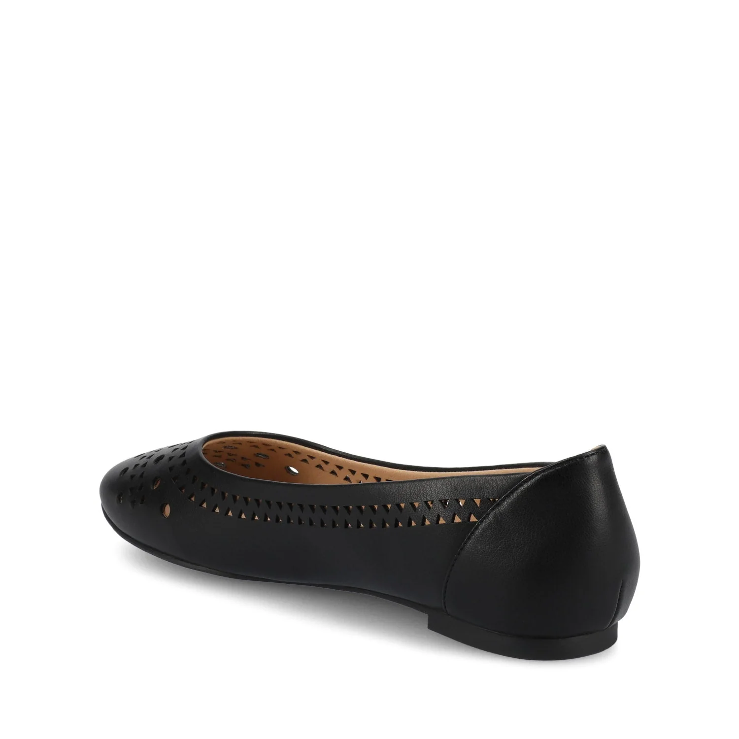 KAMRAH BALLET FLATS IN VEGAN LEATHER - Black PU - Image 4