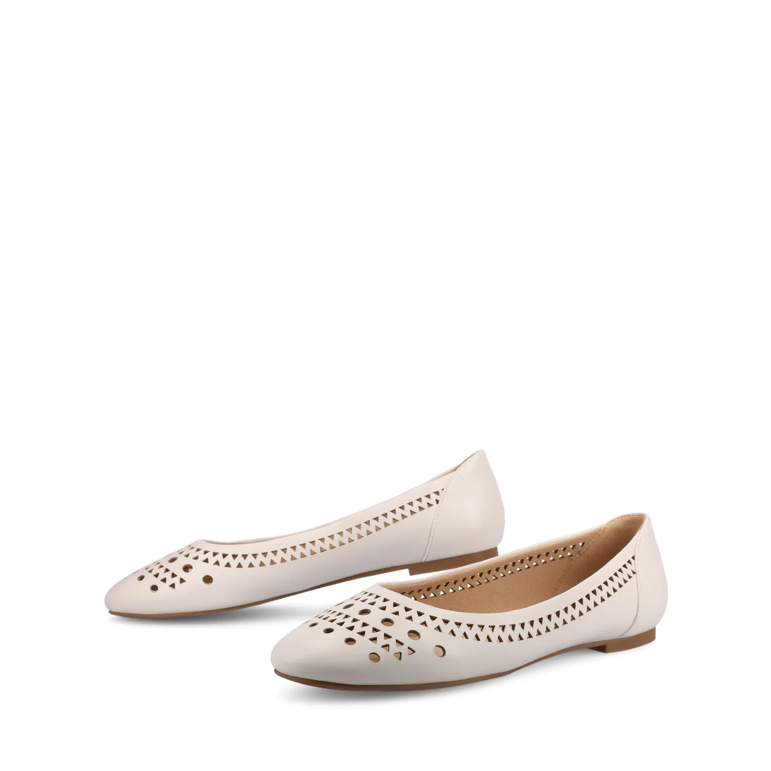 KAMRAH BALLET FLATS IN VEGAN LEATHER - Bone PU - Image 2
